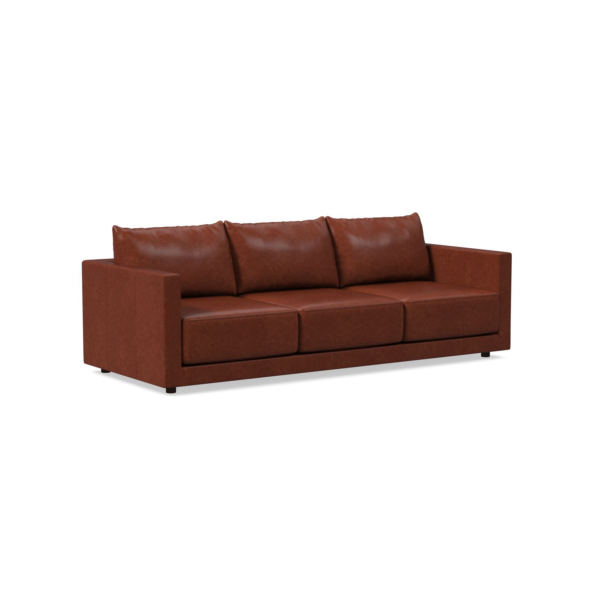 Melbourne Leather Sofa (76"–96") | West Elm