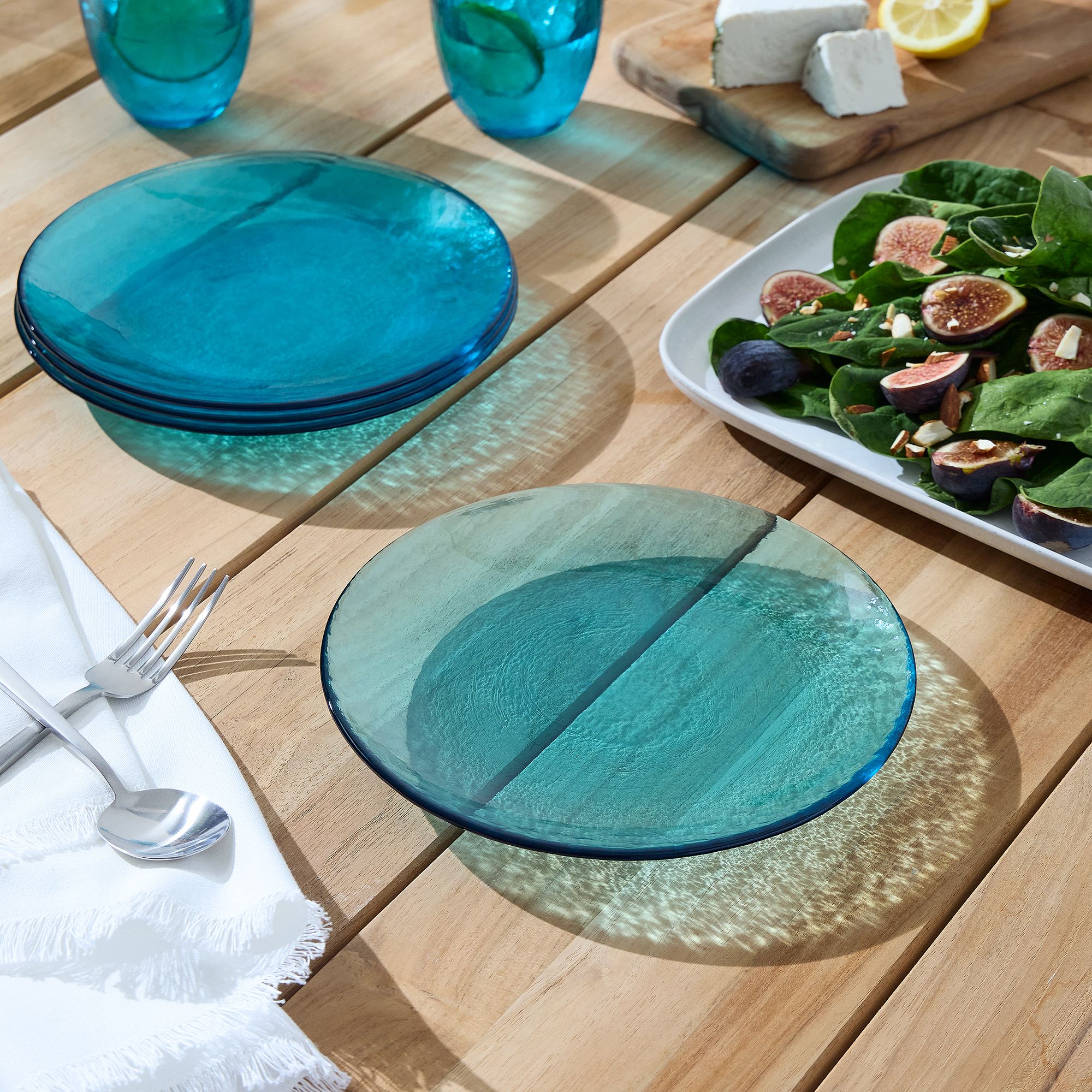 Los Cabos Glass Salad Plates (Set of 4) | West Elm