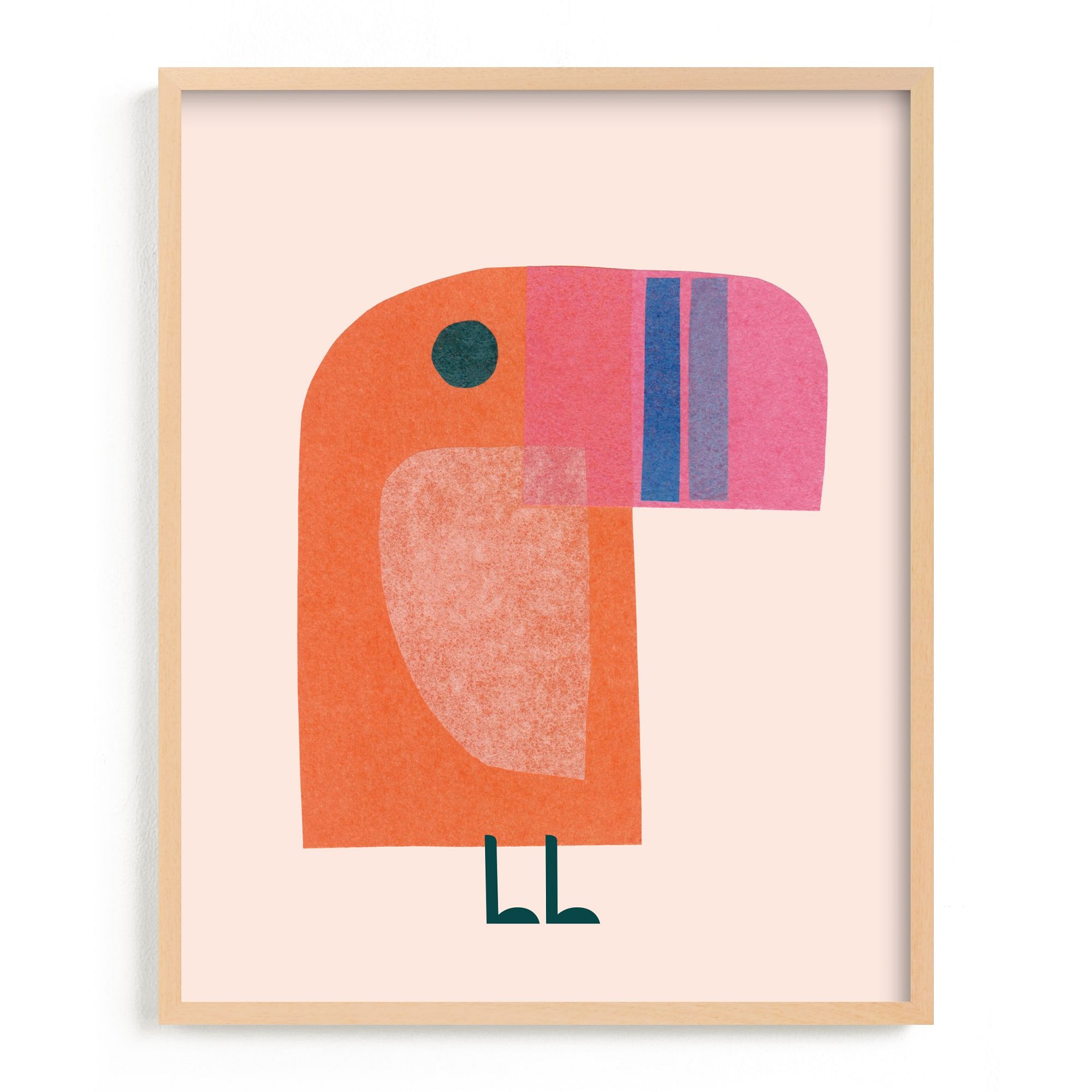 Mod Toucan Framed Wall Art by Minted for West Elm |