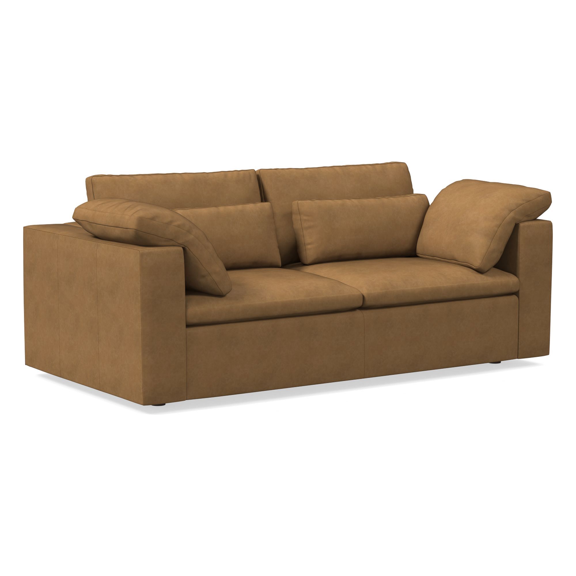 Harmony Modular Leather Sofa (82"–92") | West Elm