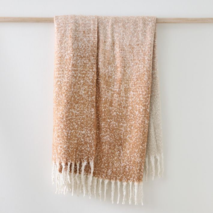Ombre Throw - Light Sienna