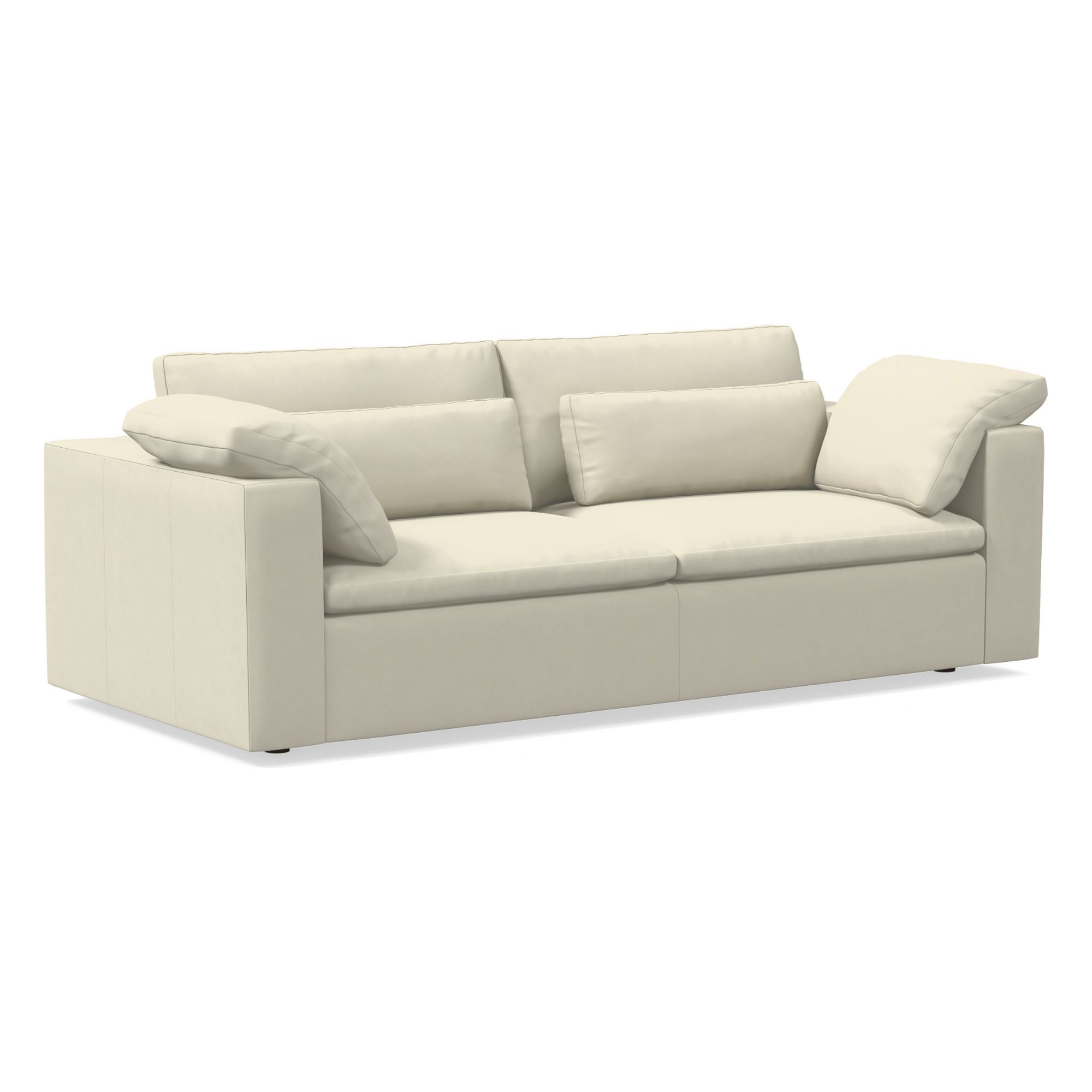 Harmony Modular Leather Sofa (82"–92") | West Elm