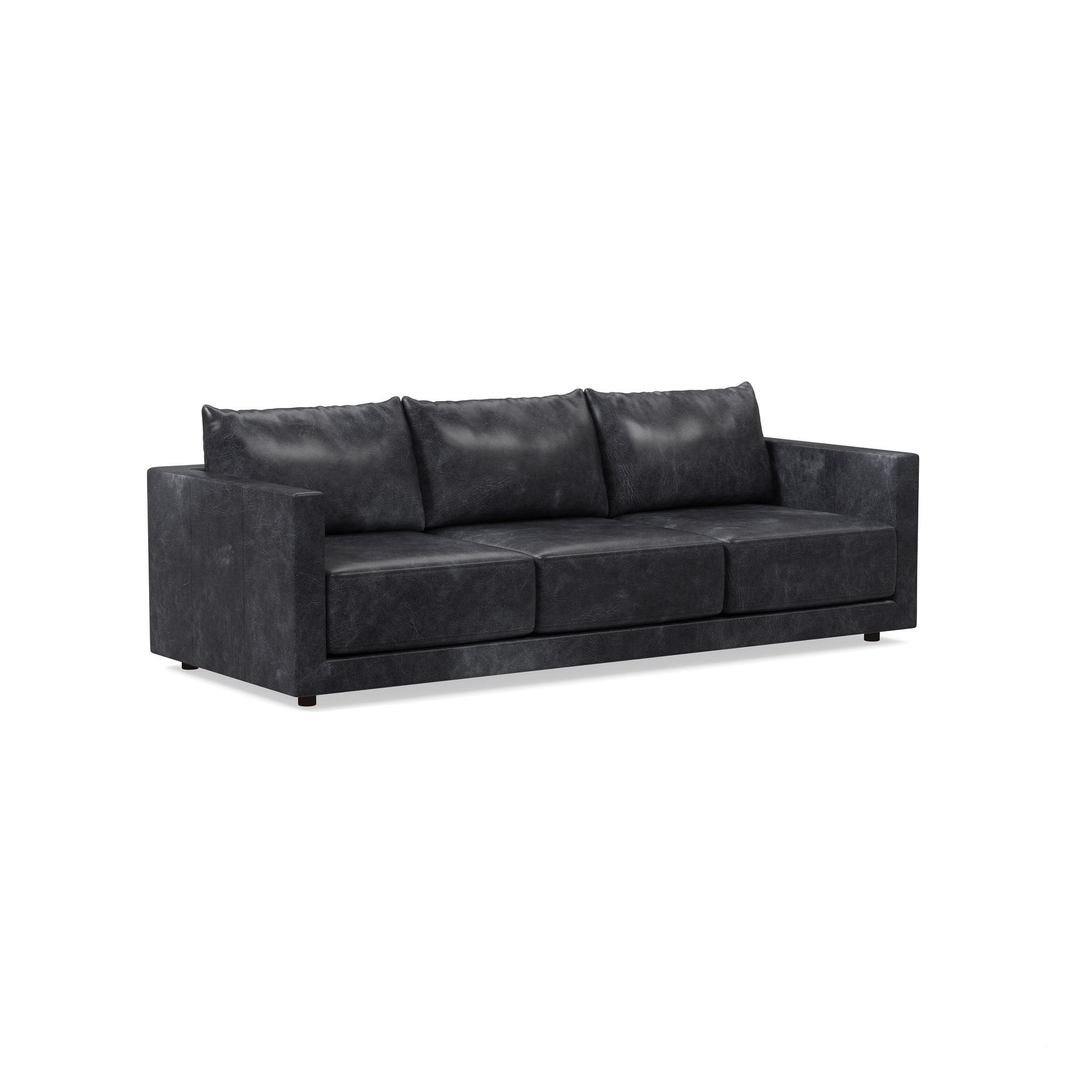 Melbourne Leather Sofa (76"–96") | West Elm