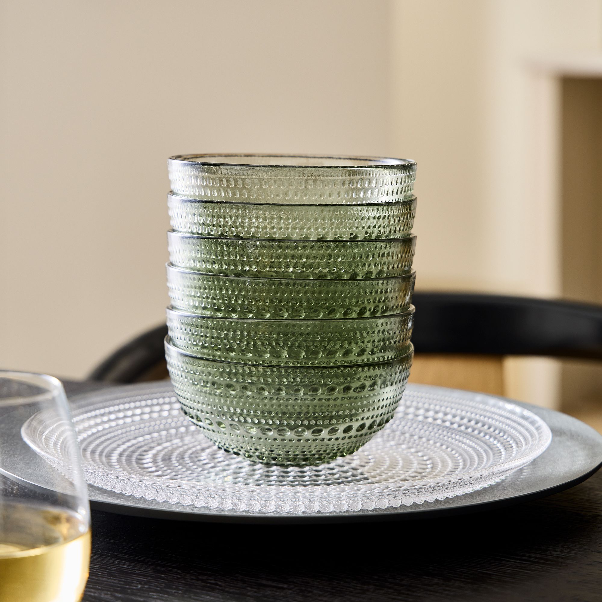 Jupiter Beaded Glass Dinnerware | West Elm