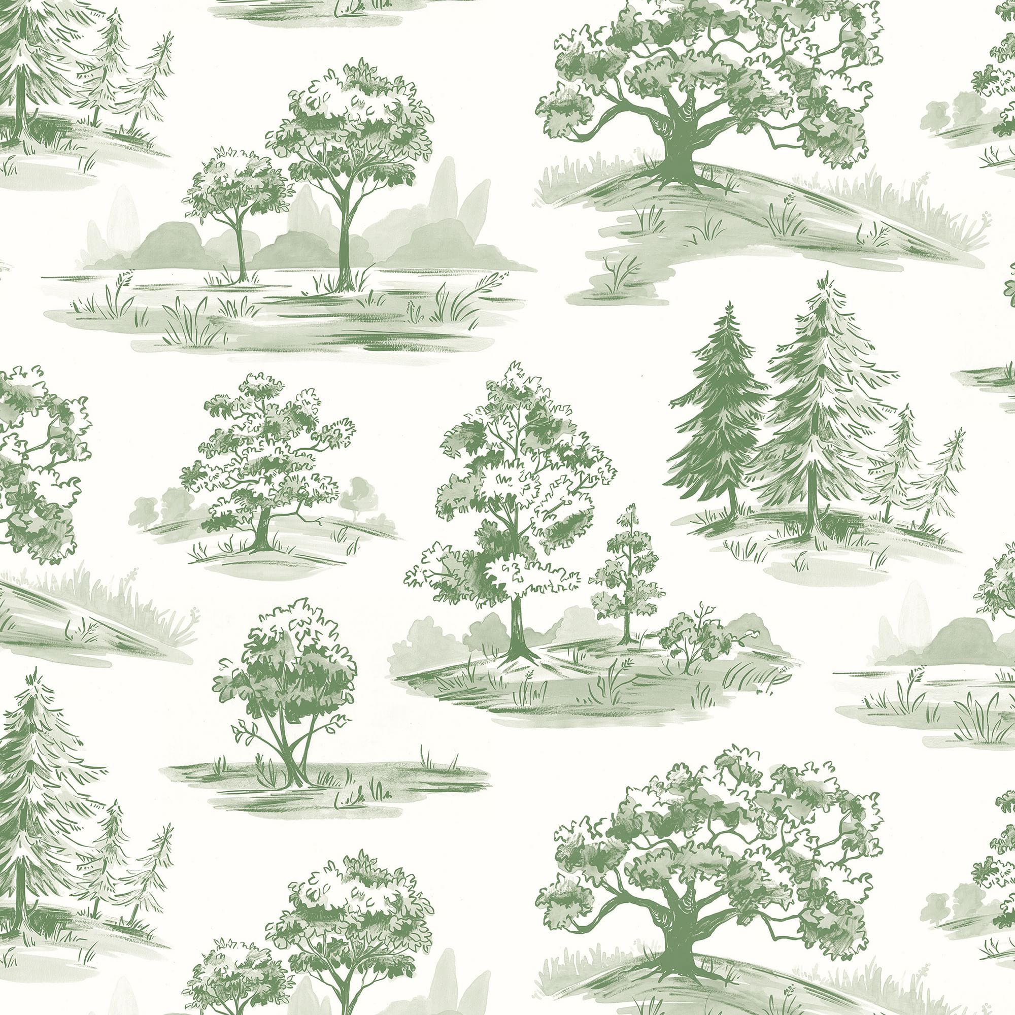 Tree Toile Removable Wallpaper | West Elm
