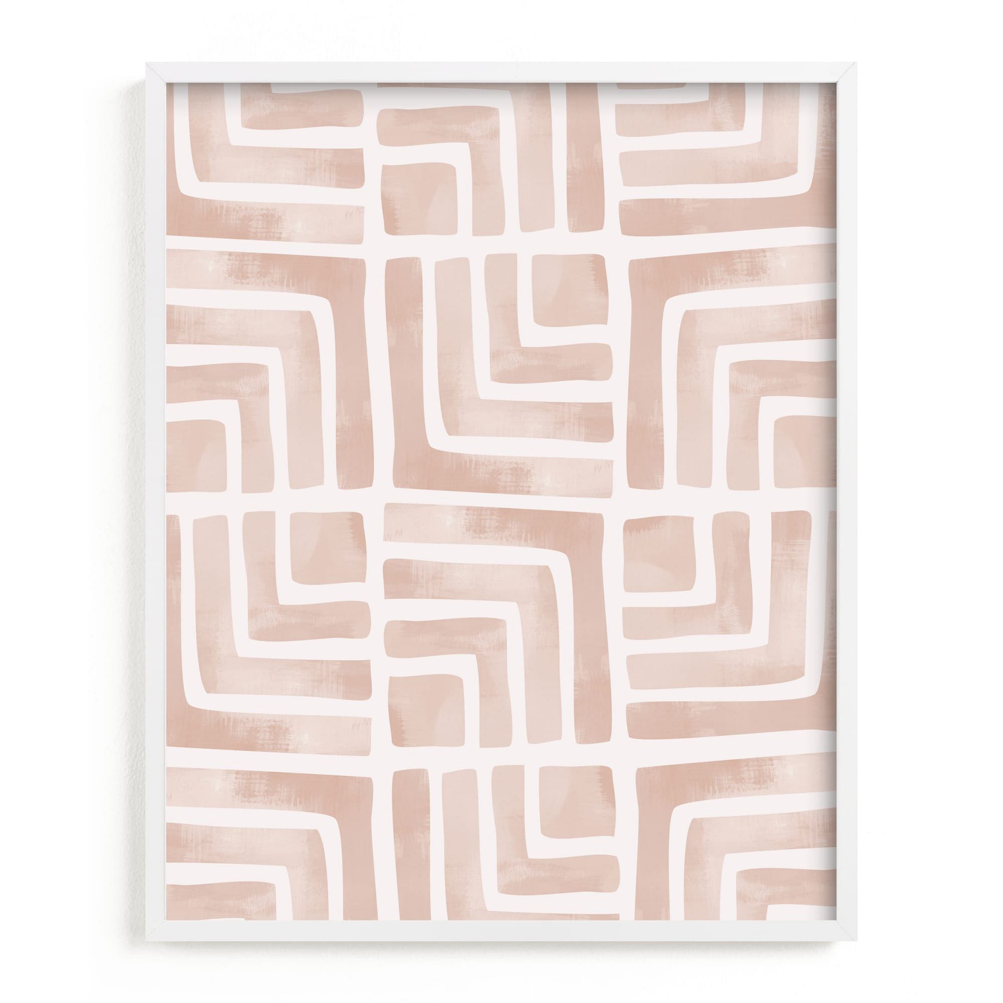 Painted Geo Framed Wall Art by Minted for West Elm | West Elm