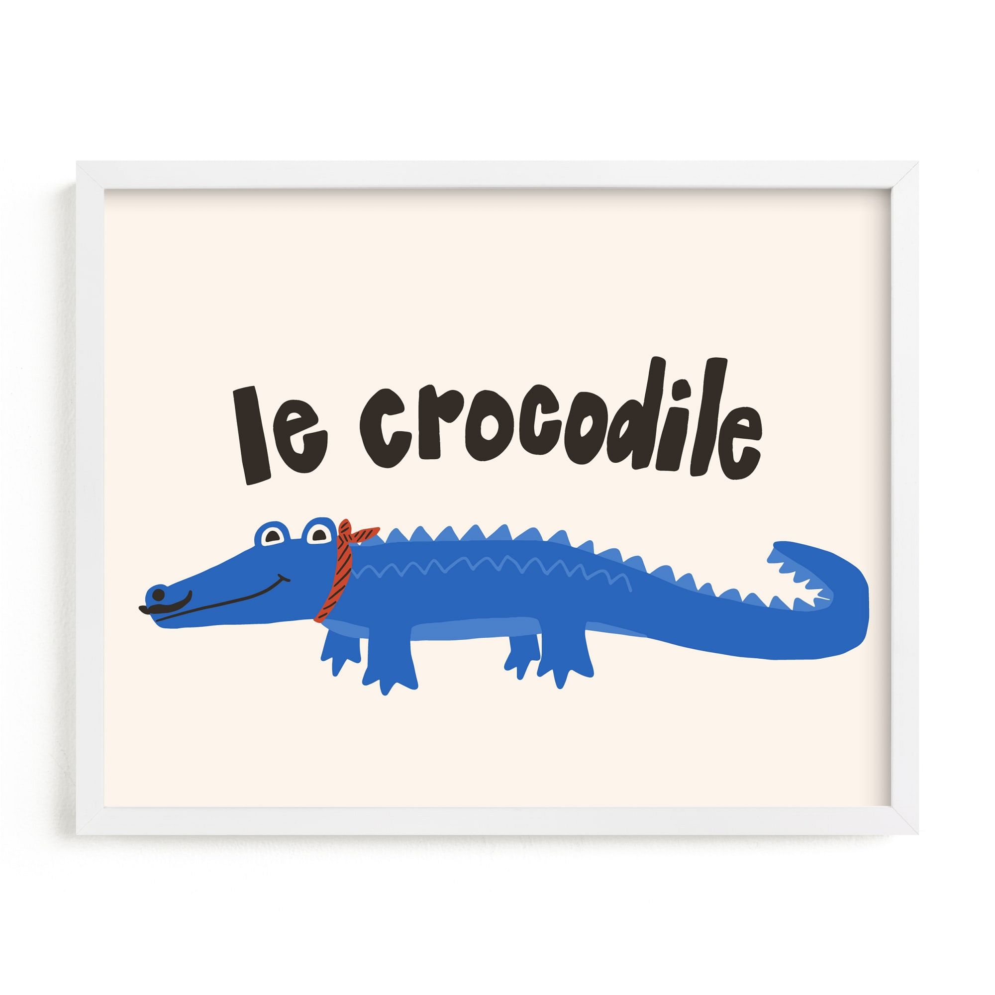 French Crocodile Framed Wall Art by Minted for West Elm |