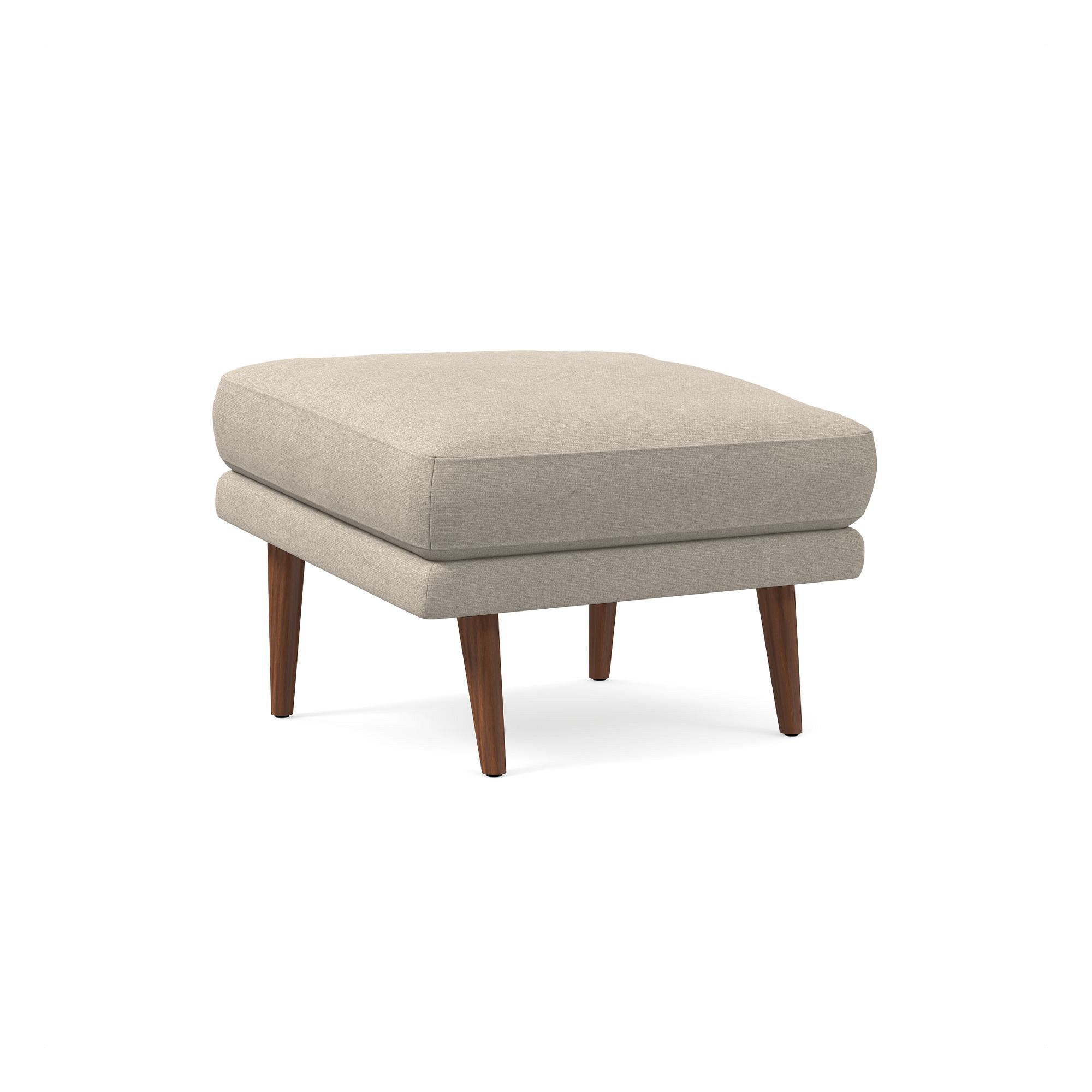 Lucia Ottoman - Wood Legs | West Elm