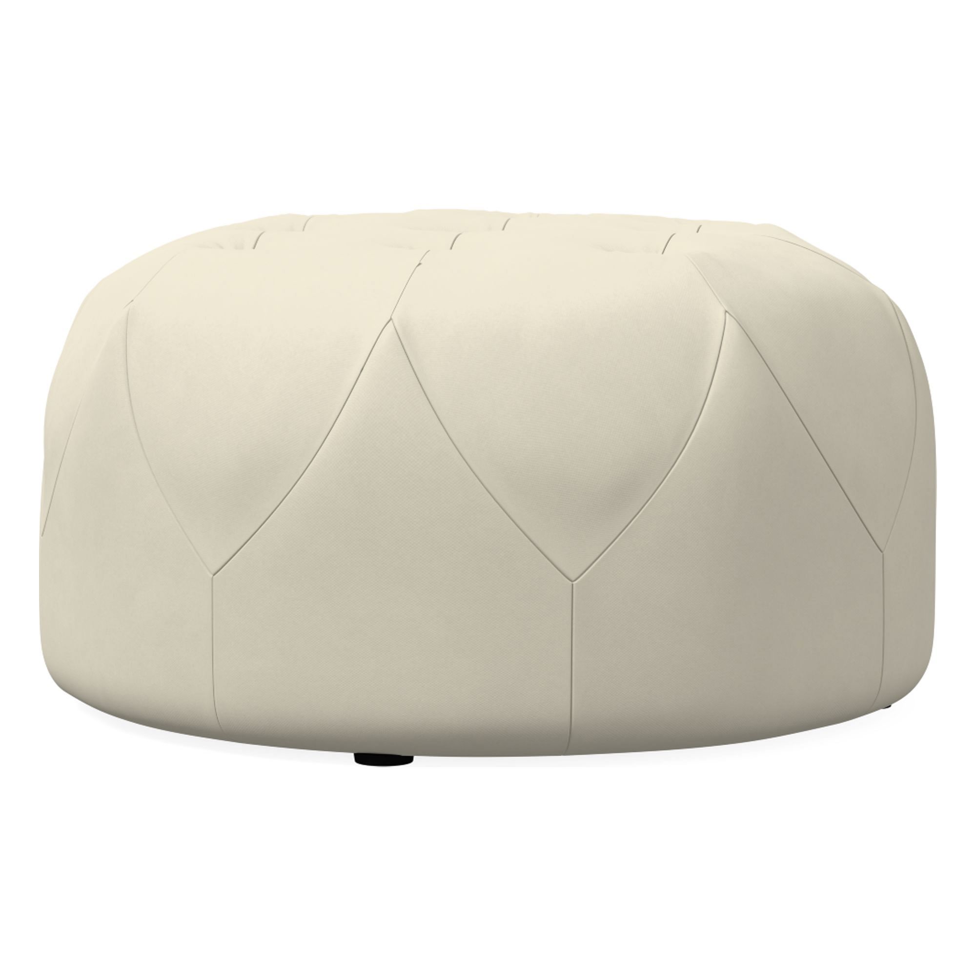 Brighton Leather Ottoman | West Elm