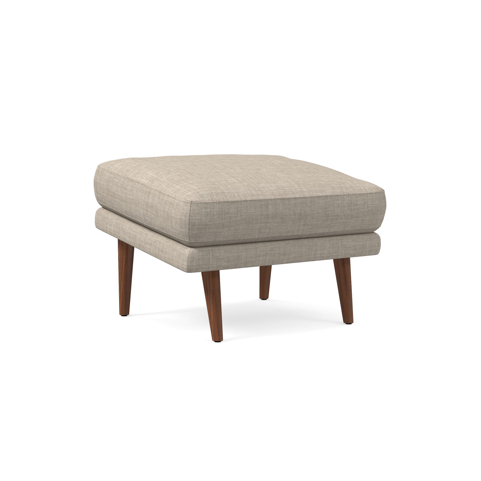 Lucia Ottoman - Wood Legs | West Elm