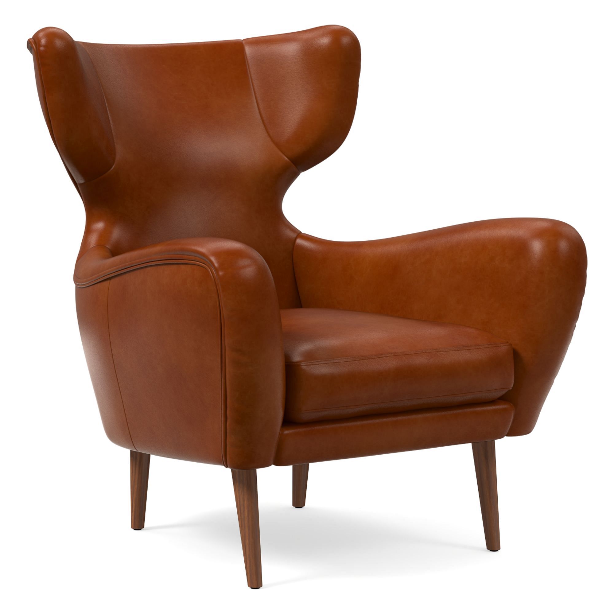 Lucia Leather Wing Chair