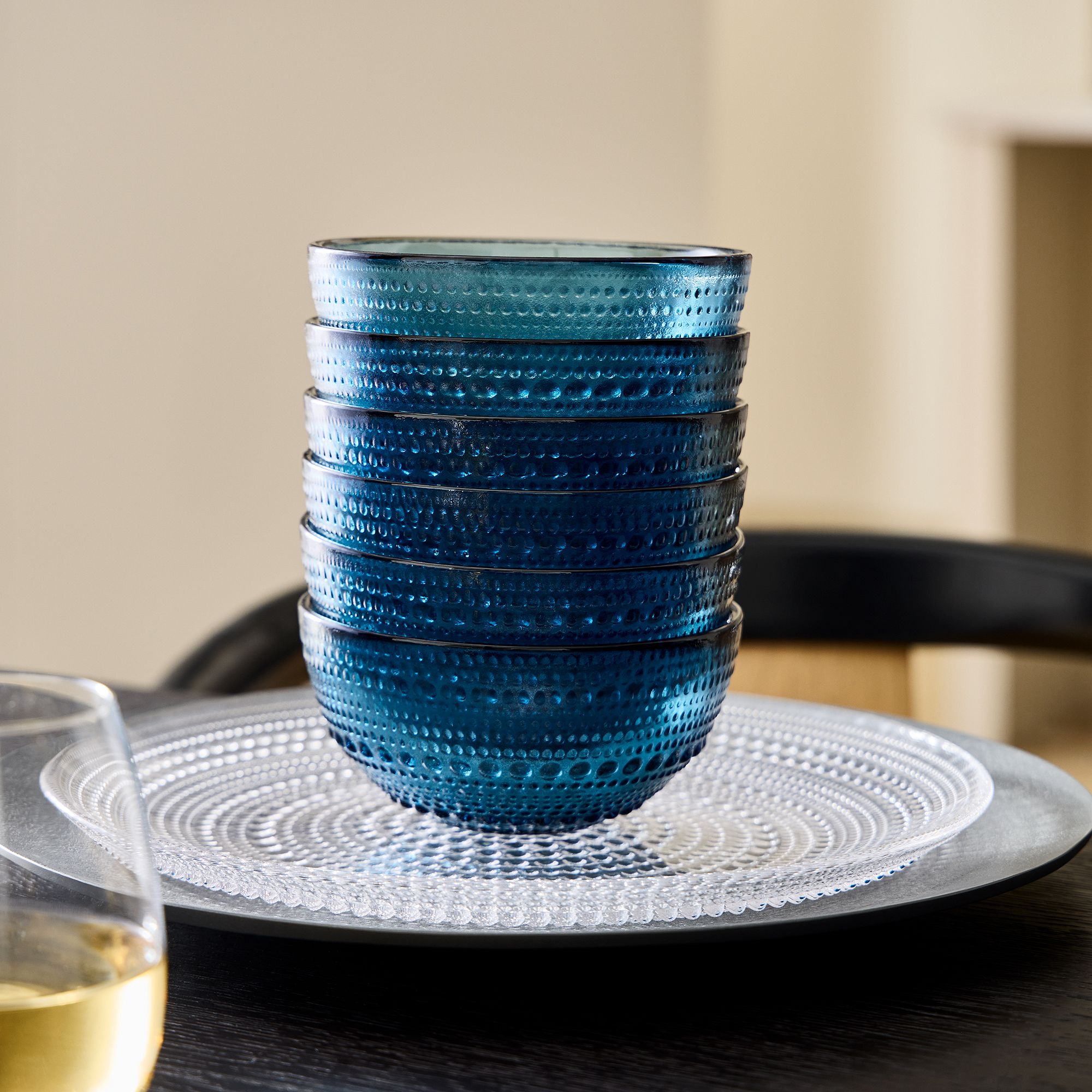 Jupiter Beaded Glass Dinnerware | West Elm