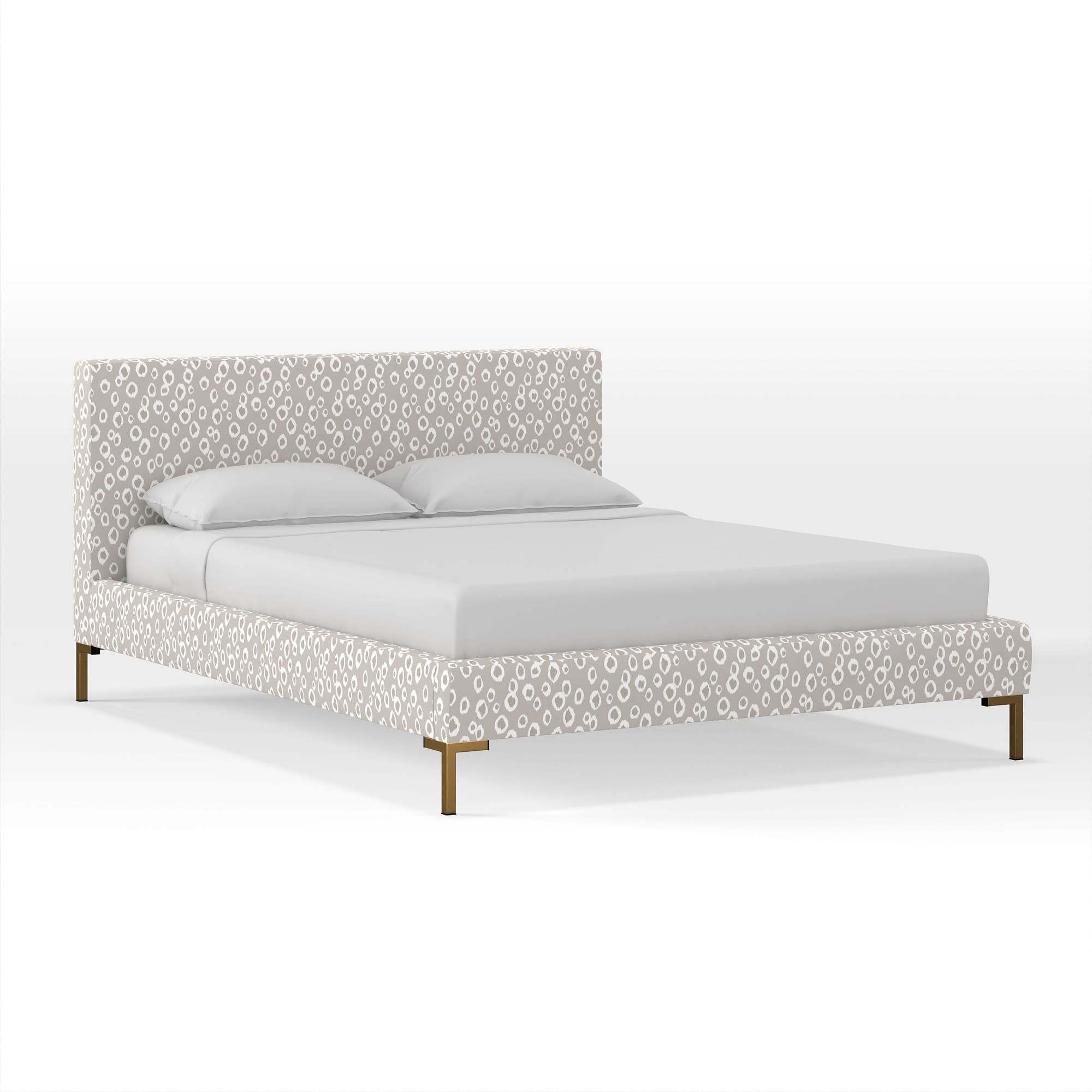 Upholstered Platform Bed - Metal Legs | West Elm