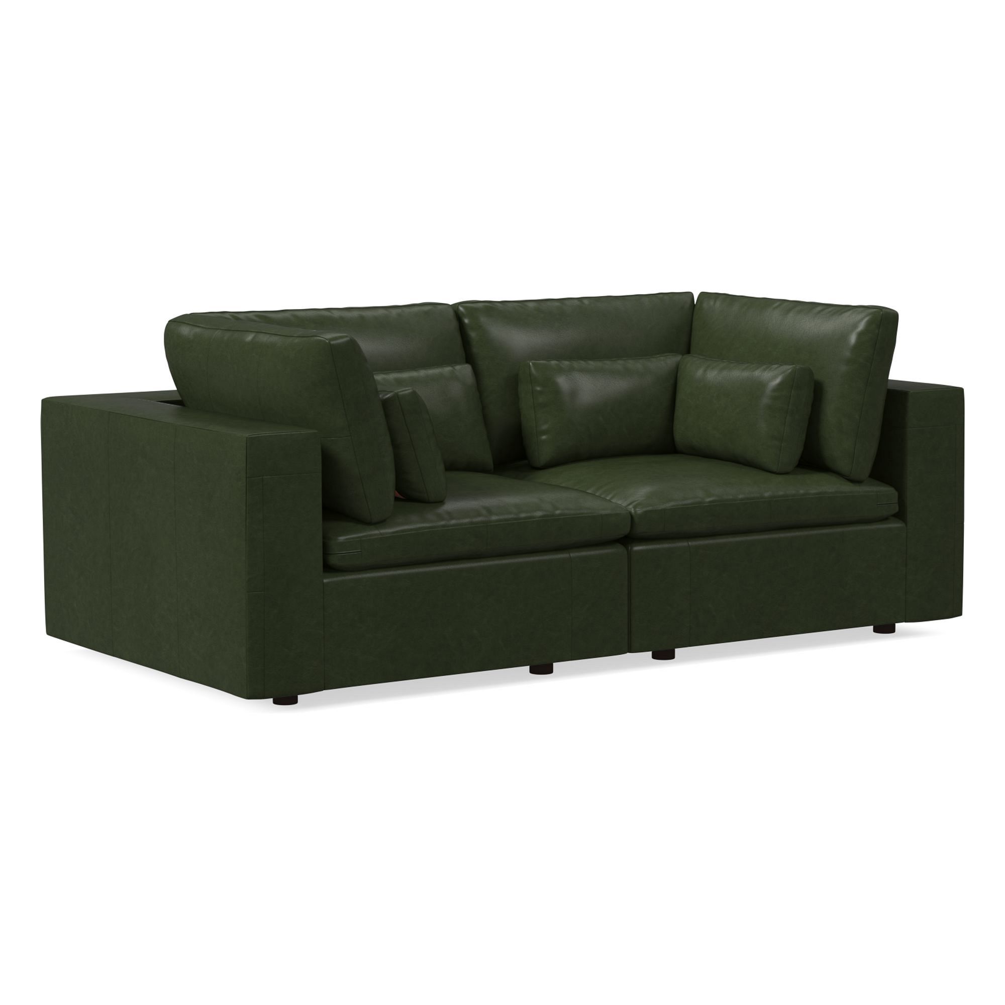 Harmony Modular Leather Multi-Piece Sofa (86") | West Elm