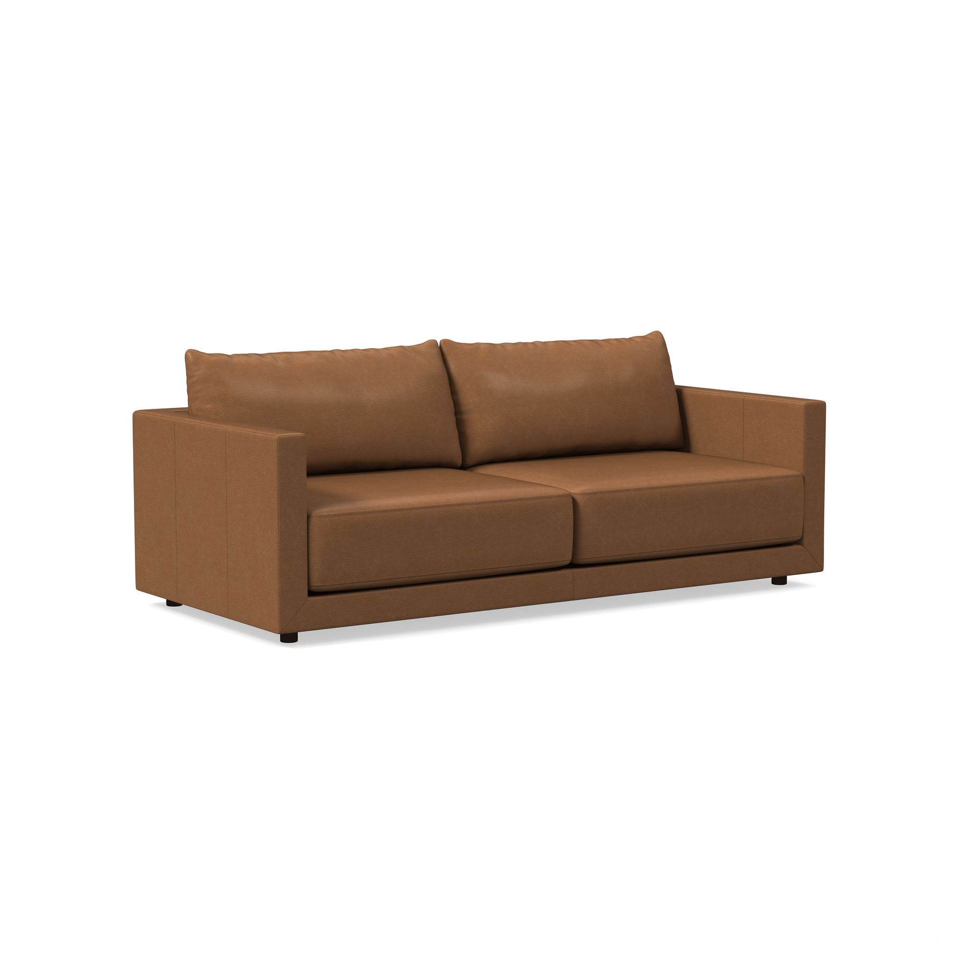 Melbourne Leather Sofa (76"–96") | West Elm