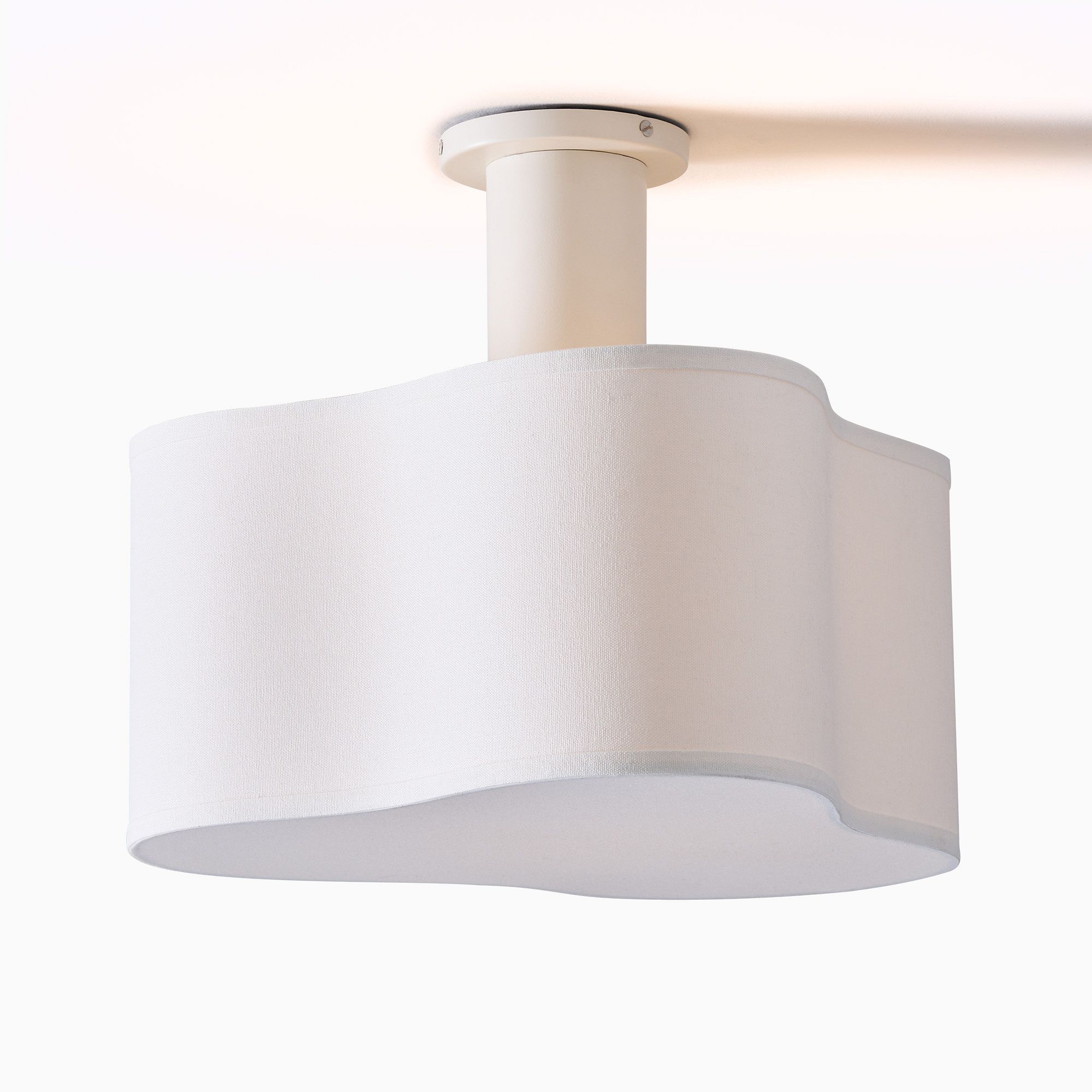 West Elm x PBK Organic Shade Flush Mount | West Elm