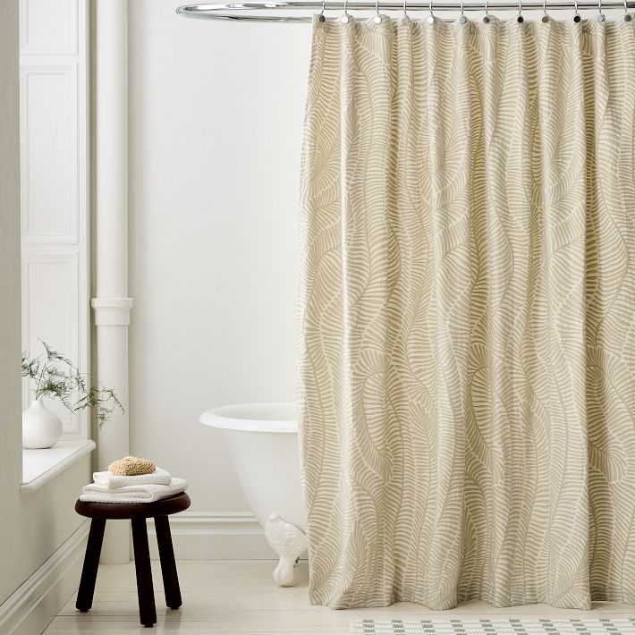 Trailing Fern Matelasse Shower Curtain