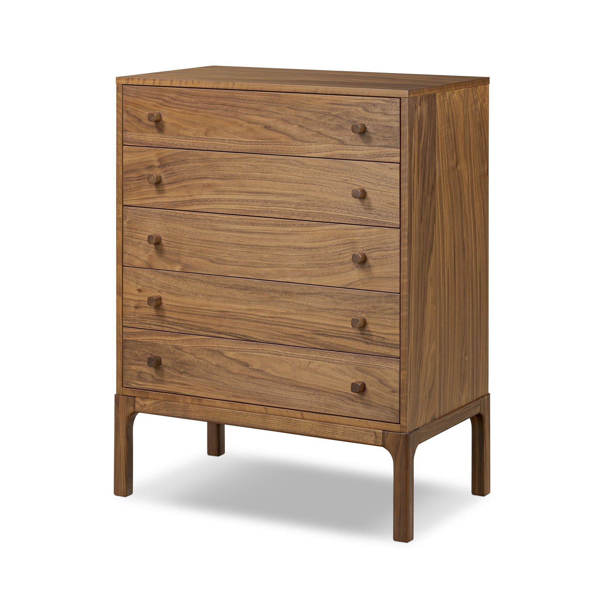 Berriman Walnut 5-Drawer Dresser (32") | West Elm