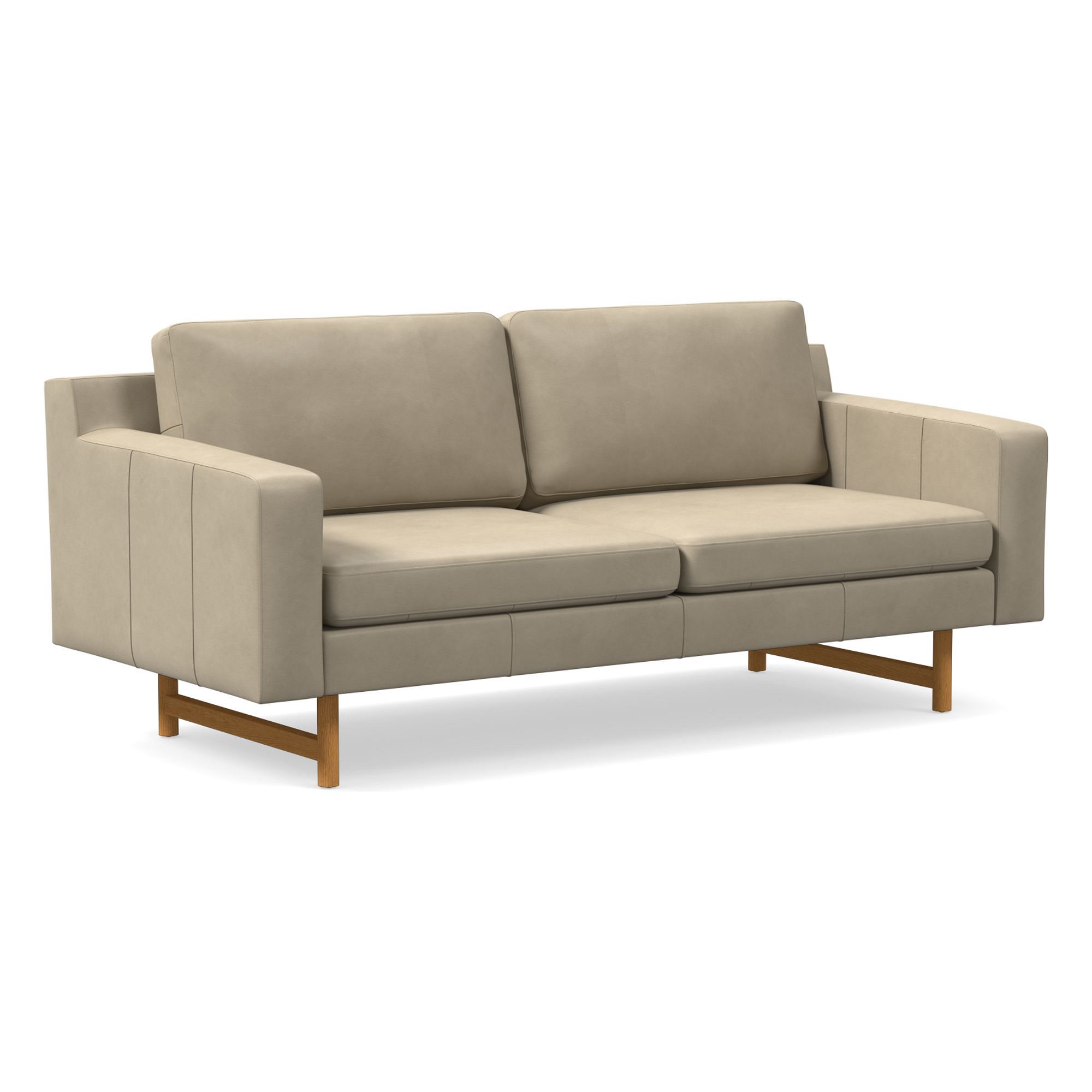 Eddy Leather Sofa (60"–94") | West Elm