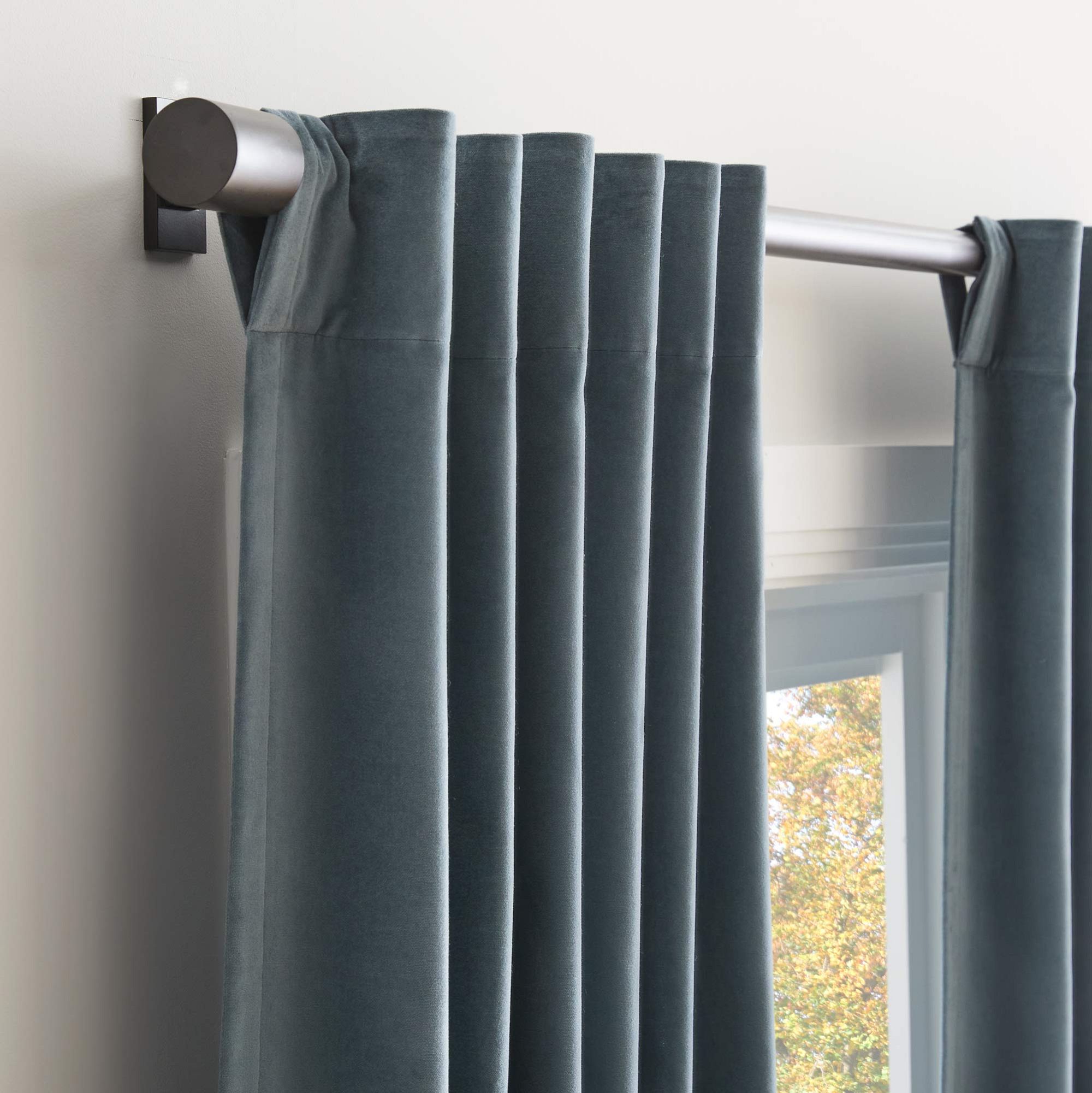 Cotton Velvet Blackout Curtain | West Elm