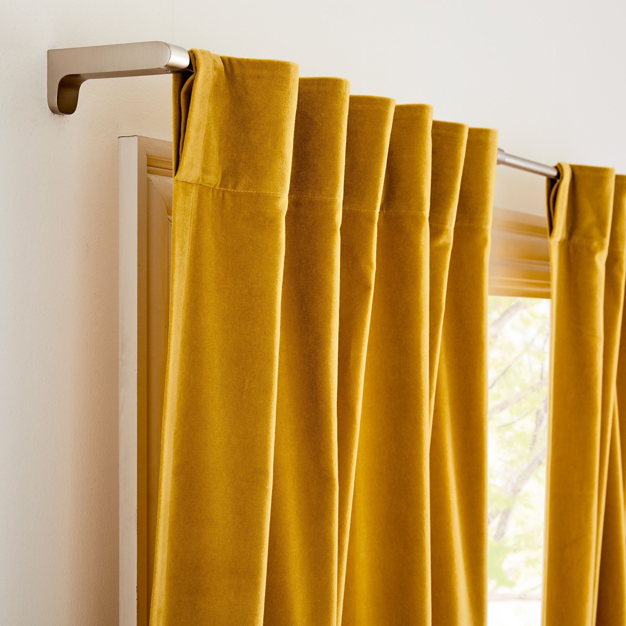 Cotton Velvet Blackout Curtain | West Elm