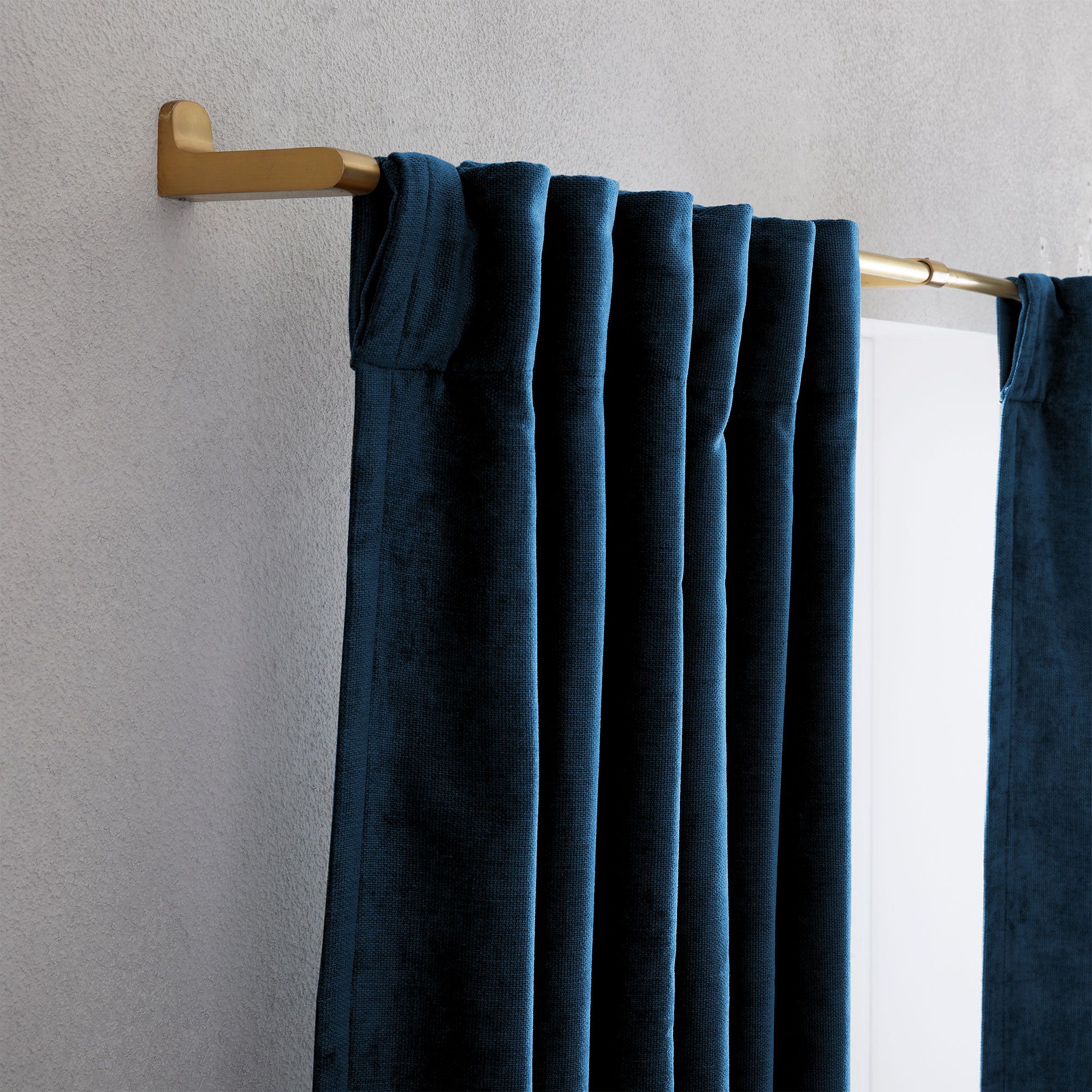 Worn Velvet Curtain | West Elm