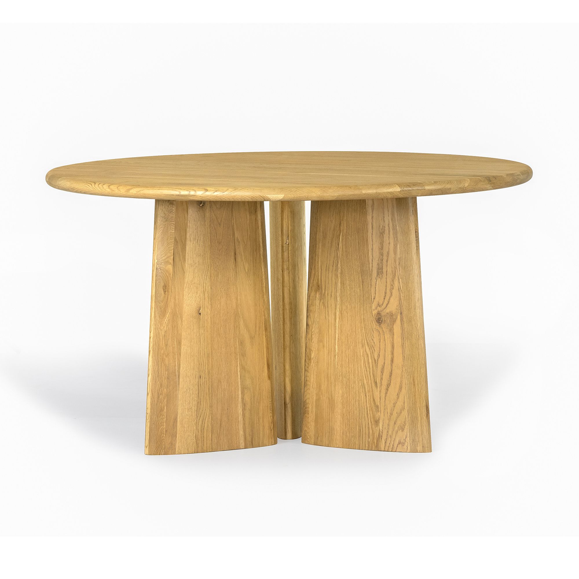 Hadleigh Sculpted Oak Dining Table (52") | West Elm