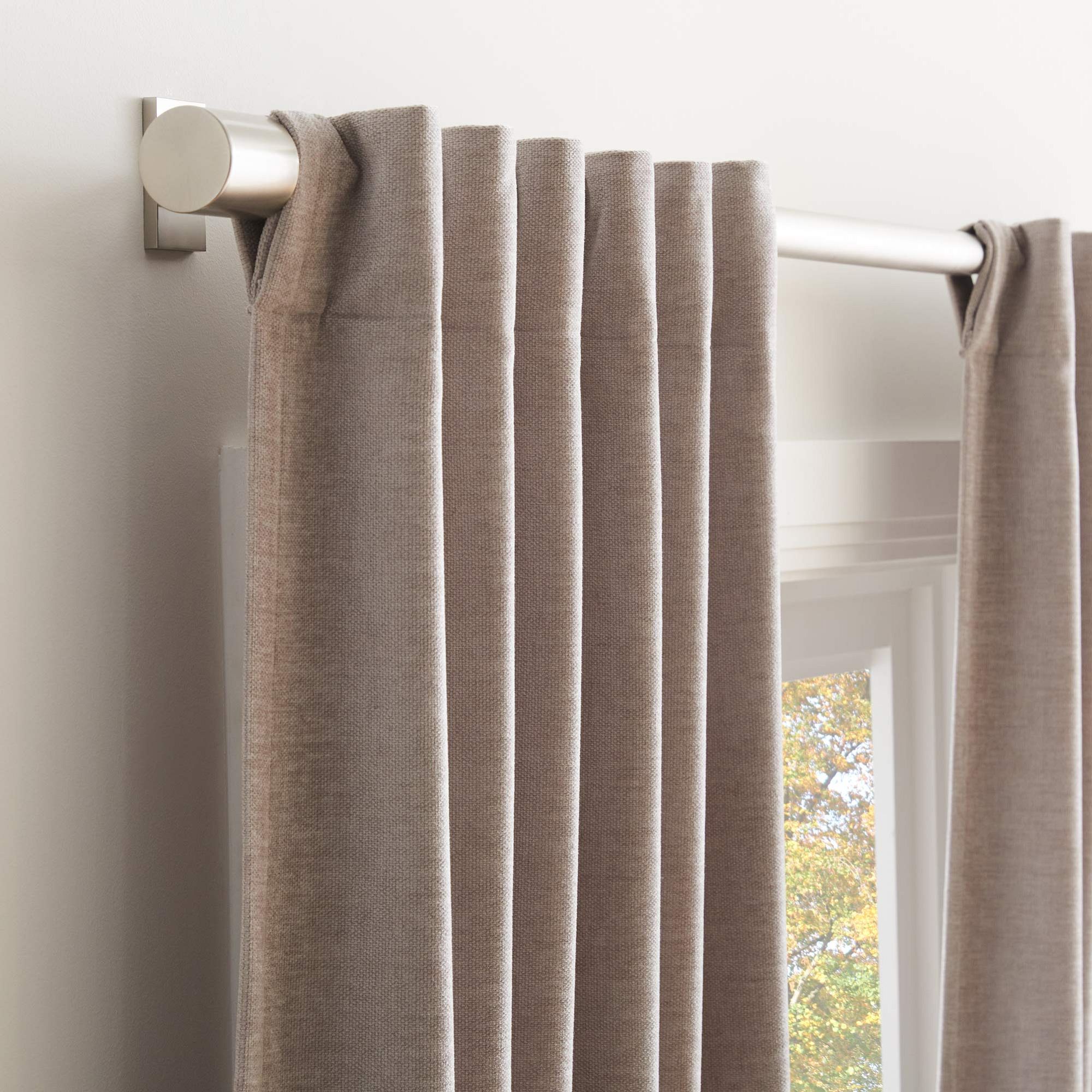 Worn Velvet Curtain | West Elm