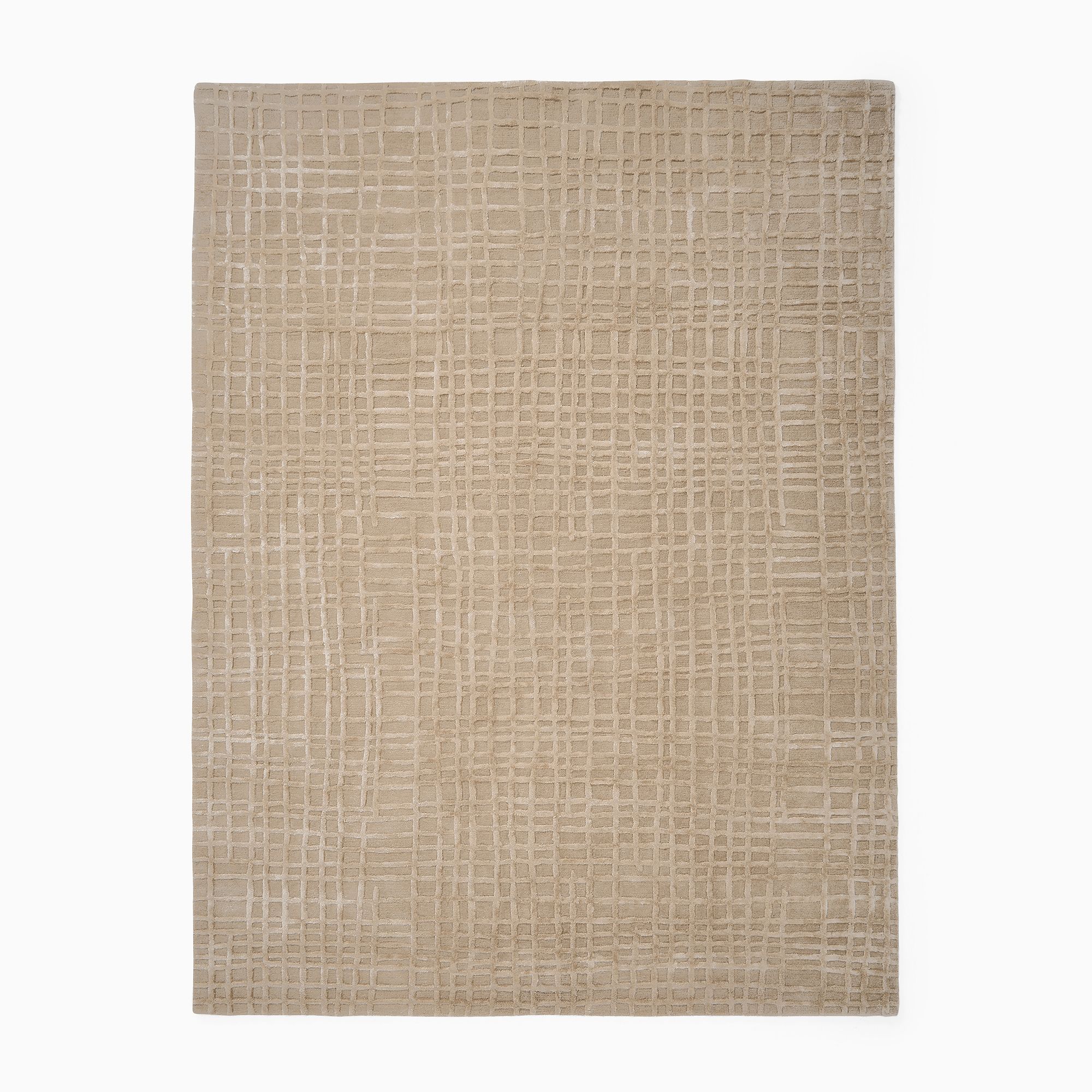 TENCEL™ Grid Rug | West Elm