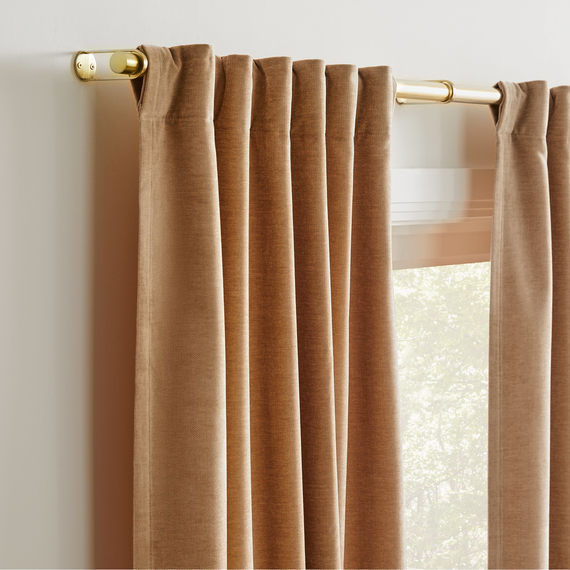 Worn Velvet Curtain | West Elm