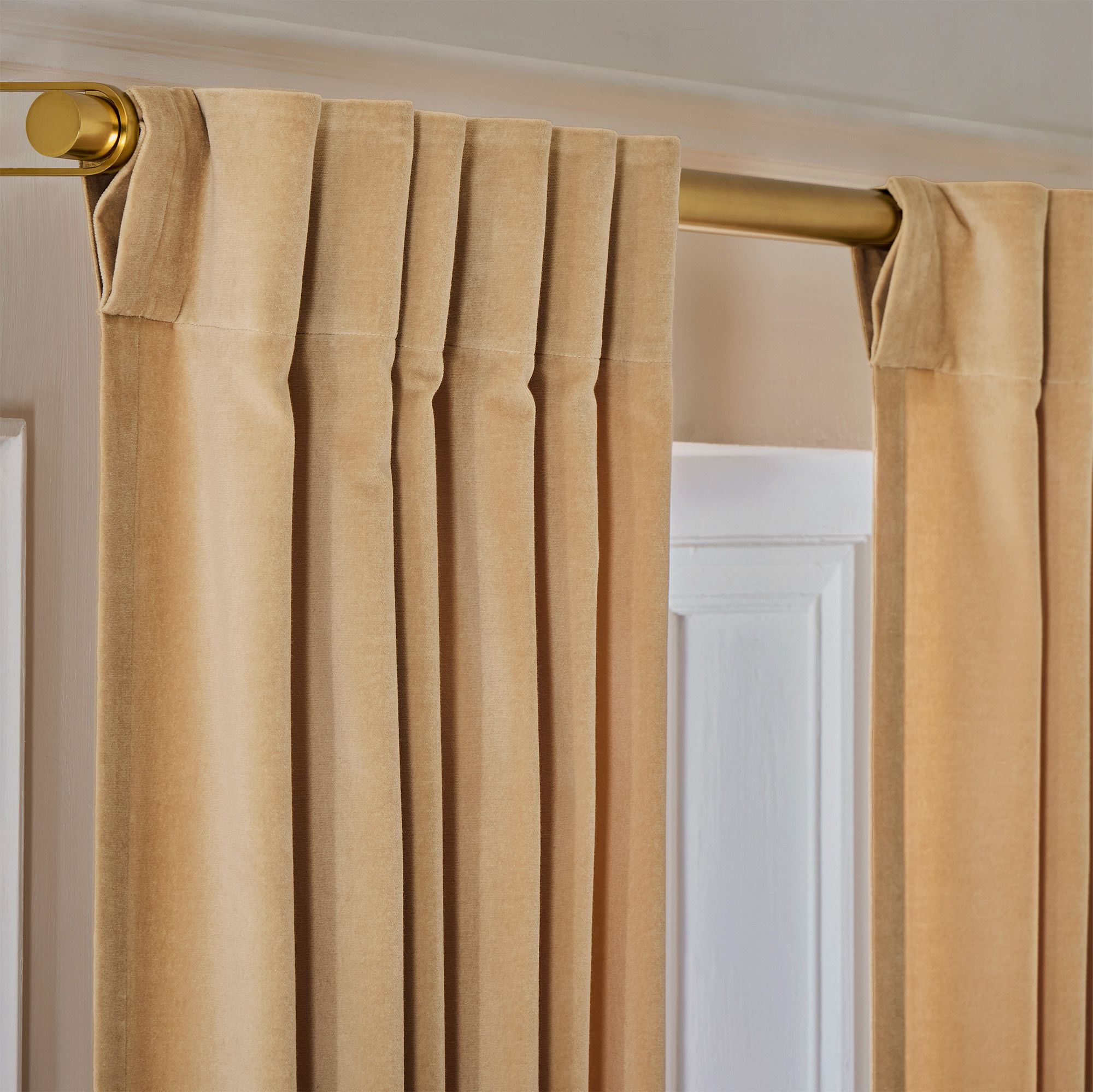 Cotton Velvet Blackout Curtain | West Elm