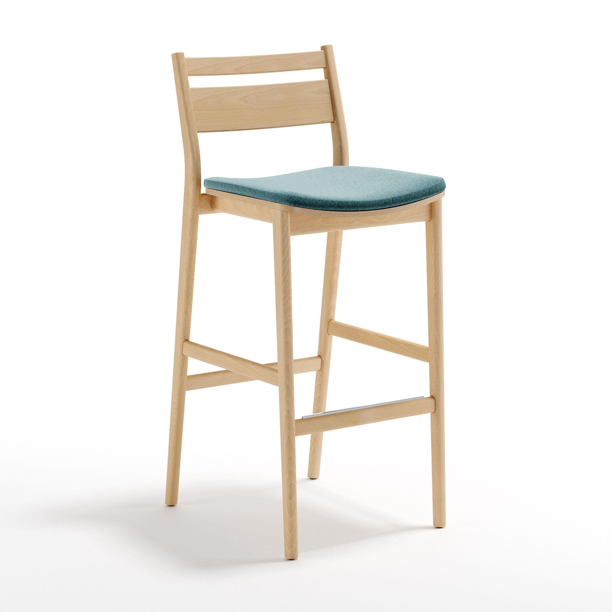 Grand Rapids Chair Co. Sigsbee Semi-Upholstered Bar Stool | West Elm