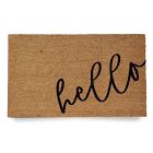 Nickel Designs Hand-Painted Doormat - Script Hello