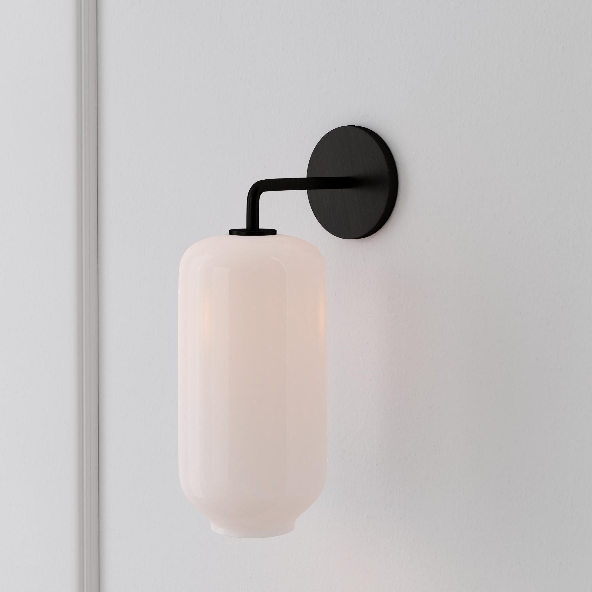 Sculptural Glass Pebble Wall Sconce - Medium | West Elm