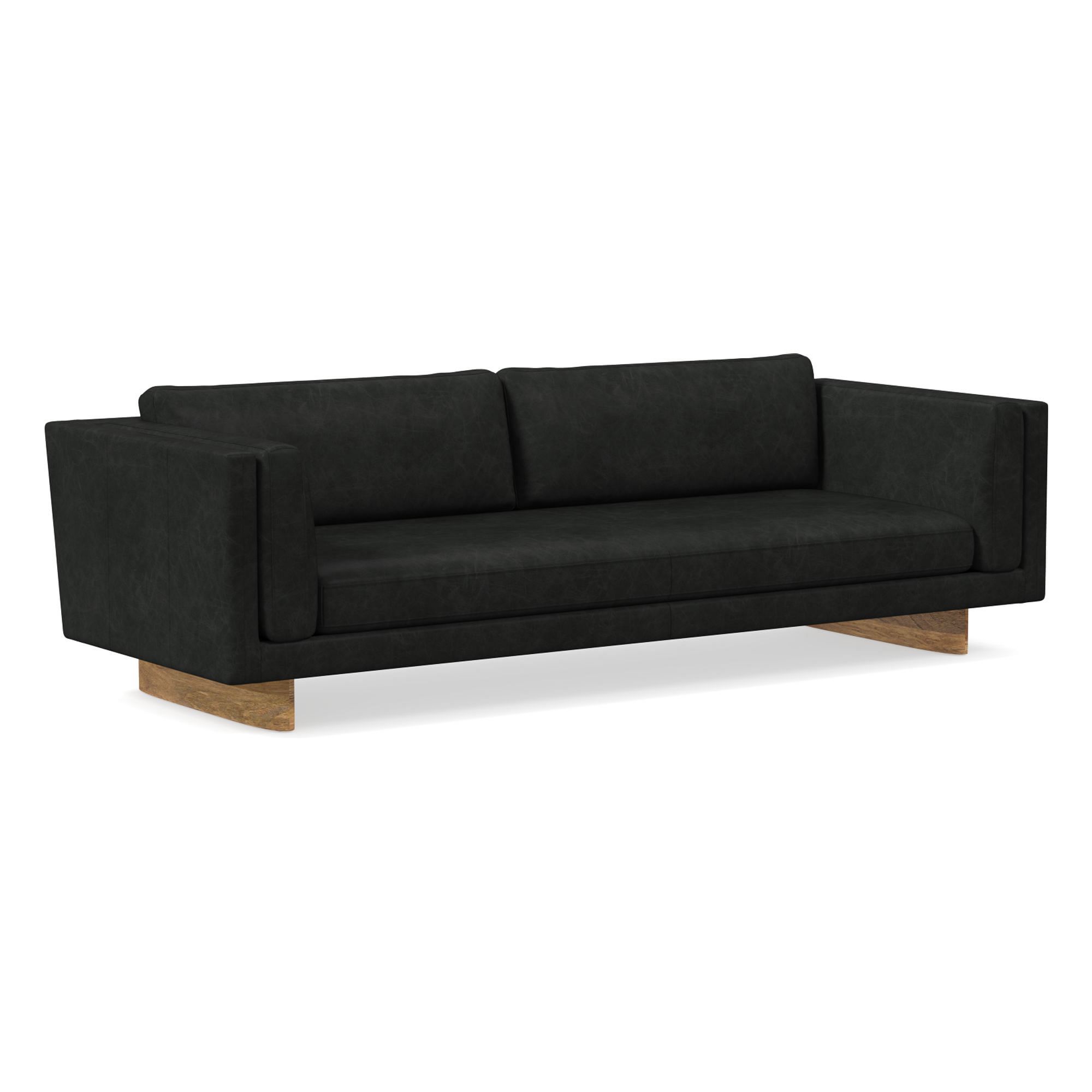 Anton 96" Sofa, Saddle Leather, Nut