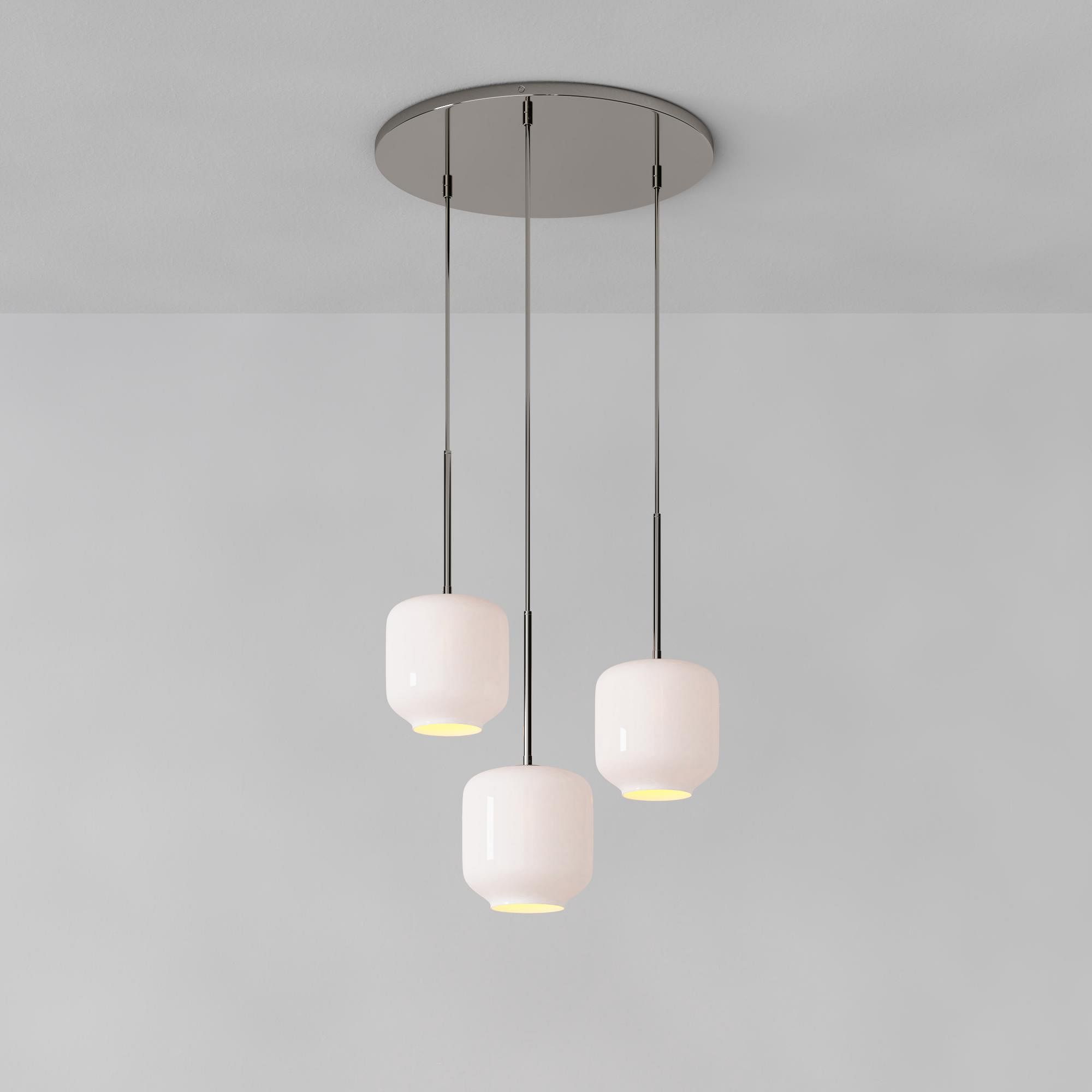 Sculptural 3-Light Pebble Chandelier | West Elm