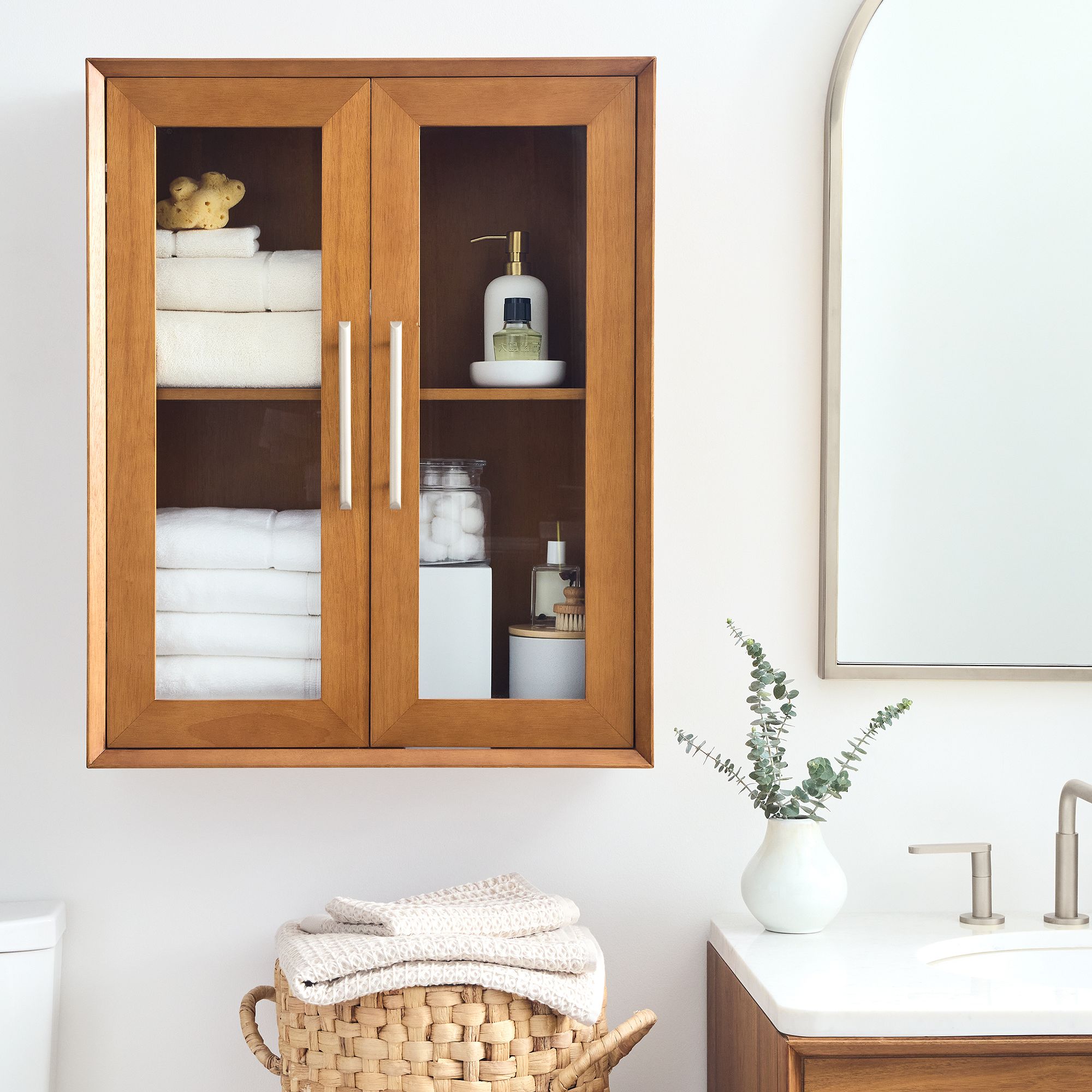 Mid-Century Large Bathroom Storage Cabinet | West Elm