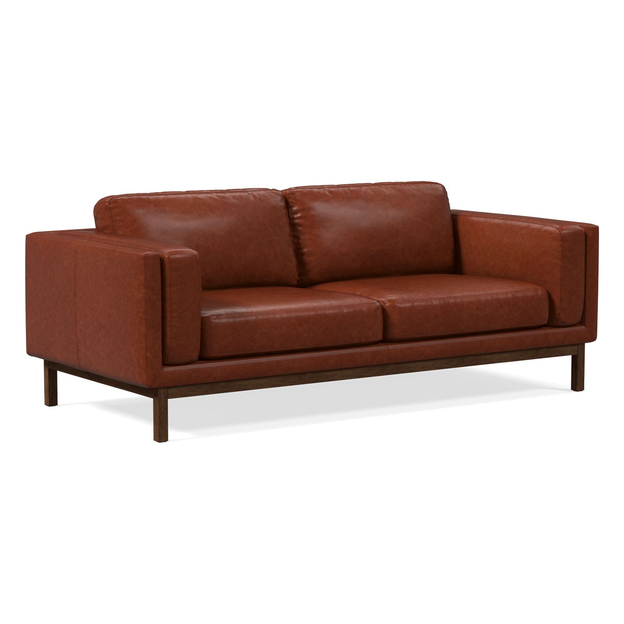 Dekalb Leather Sofa (68"–96") | West Elm