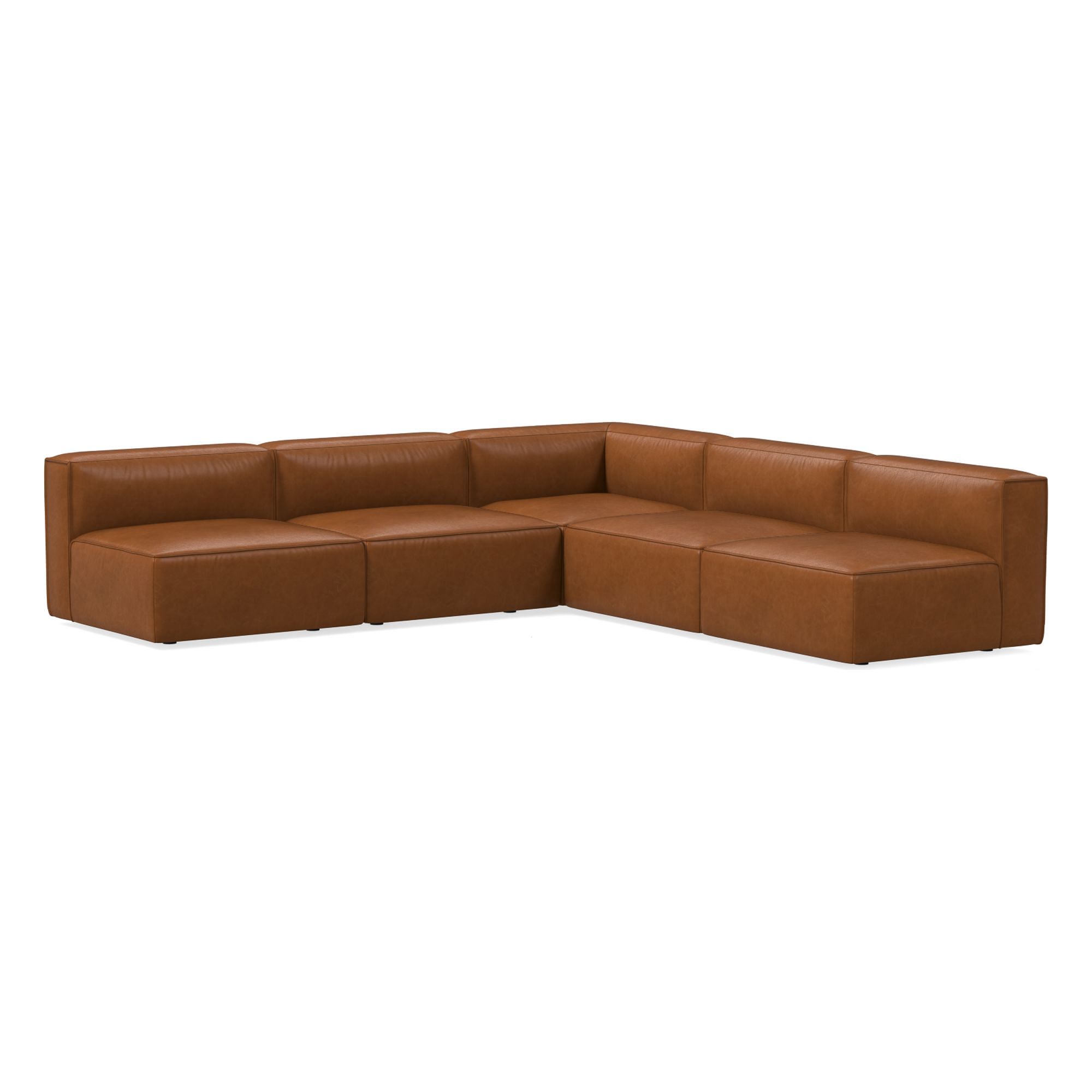 Remi Leather Piece Sectional | Sofa With Chaise West Elm