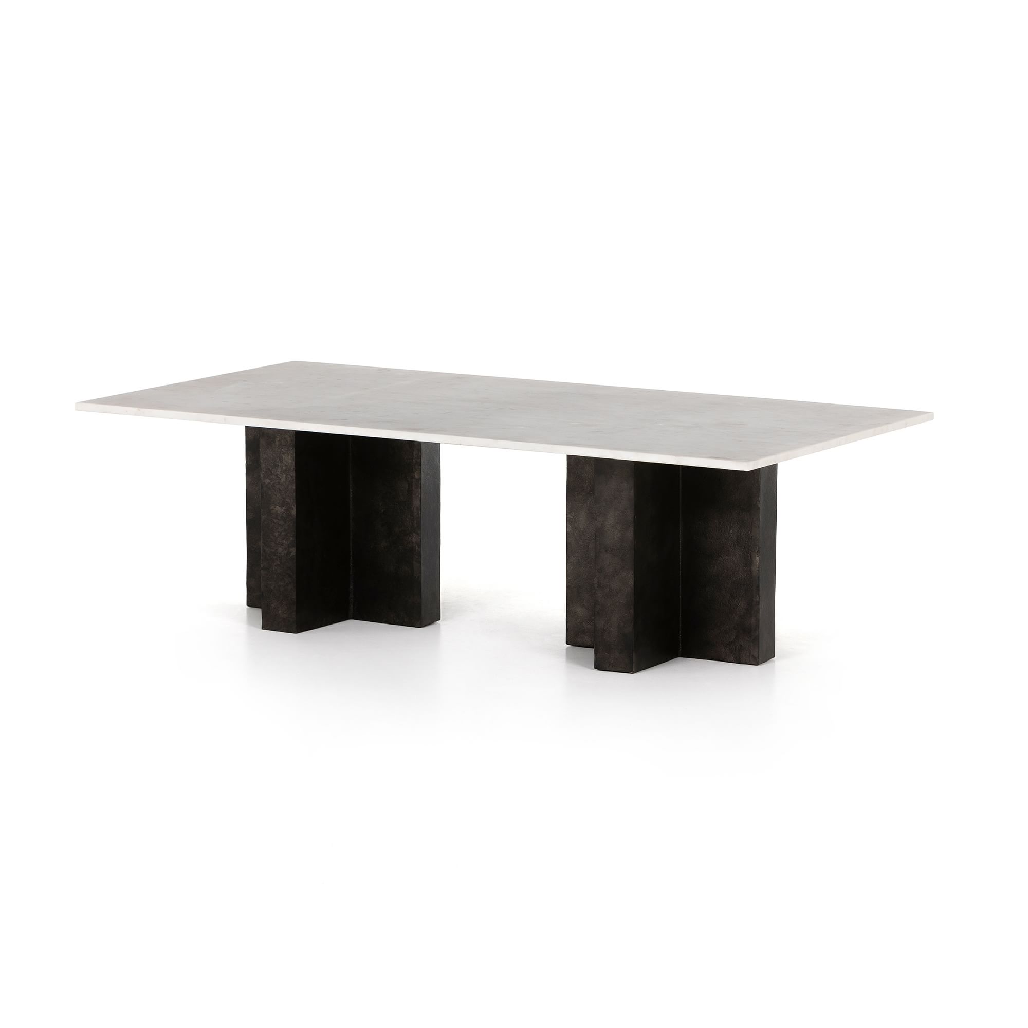 Aluminum Cross Base Coffee Table | West Elm