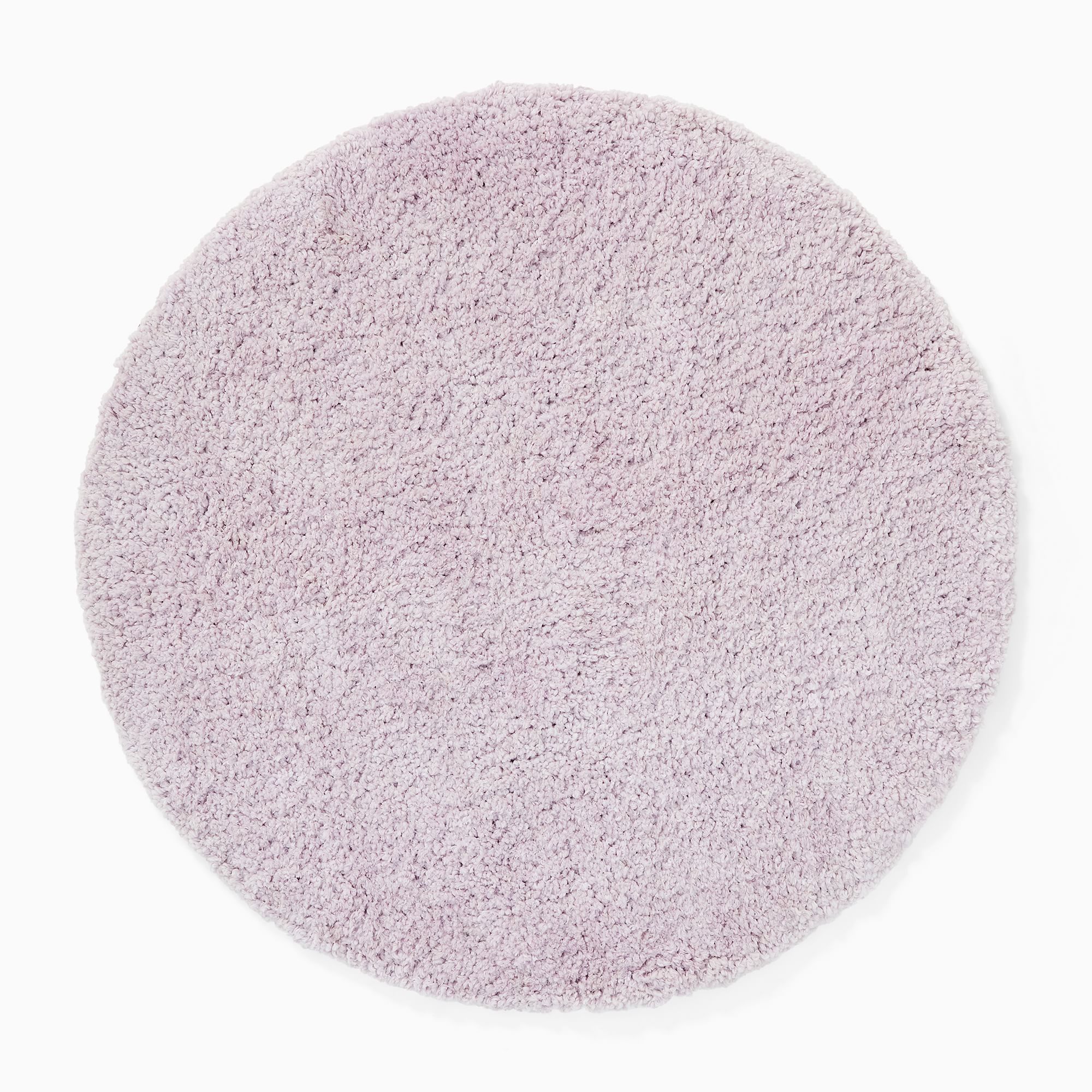 Teddy Low-Shed Shag 5' Round Kids Rug | West Elm