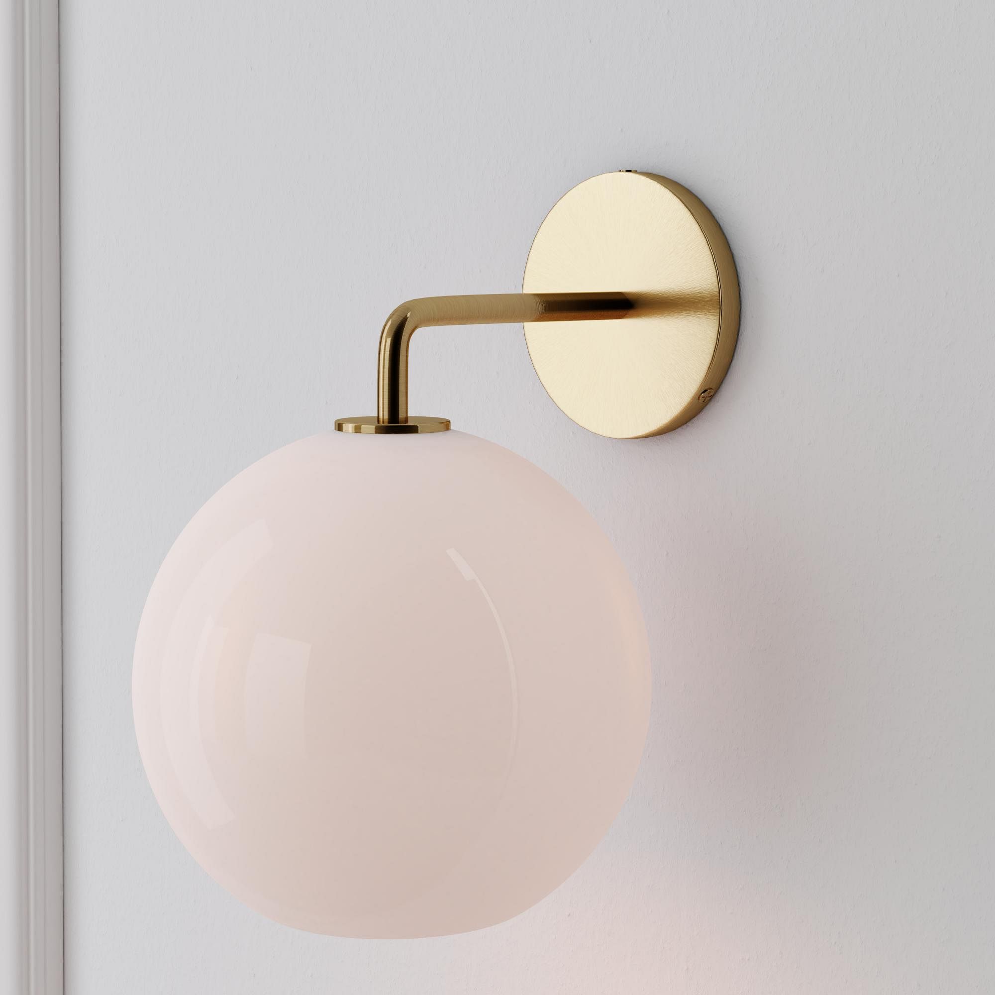 Sculptural Glass Globe Wall Sconce - Small (Ombre) | West Elm