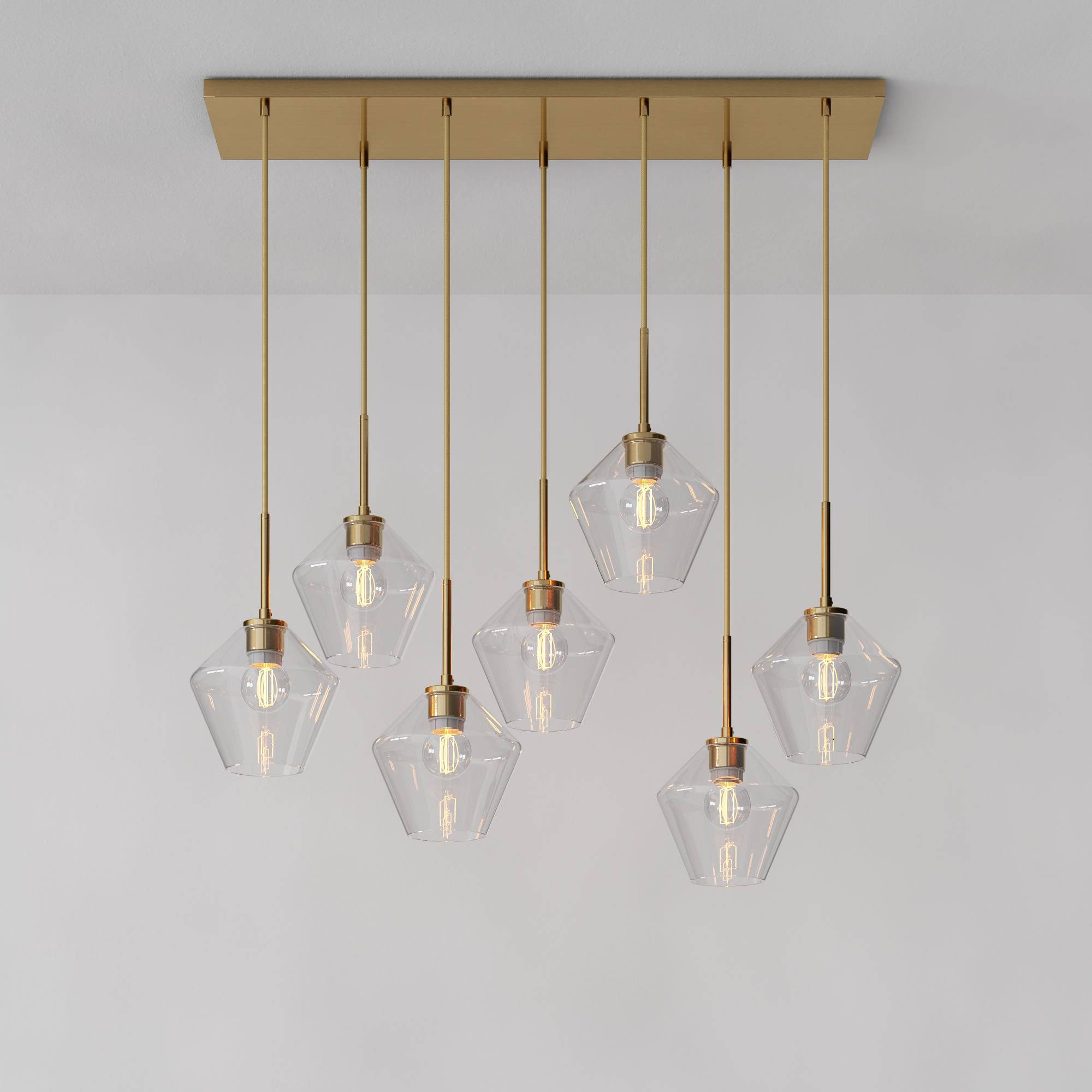 Sculptural 7-Light Geo Chandelier | West Elm