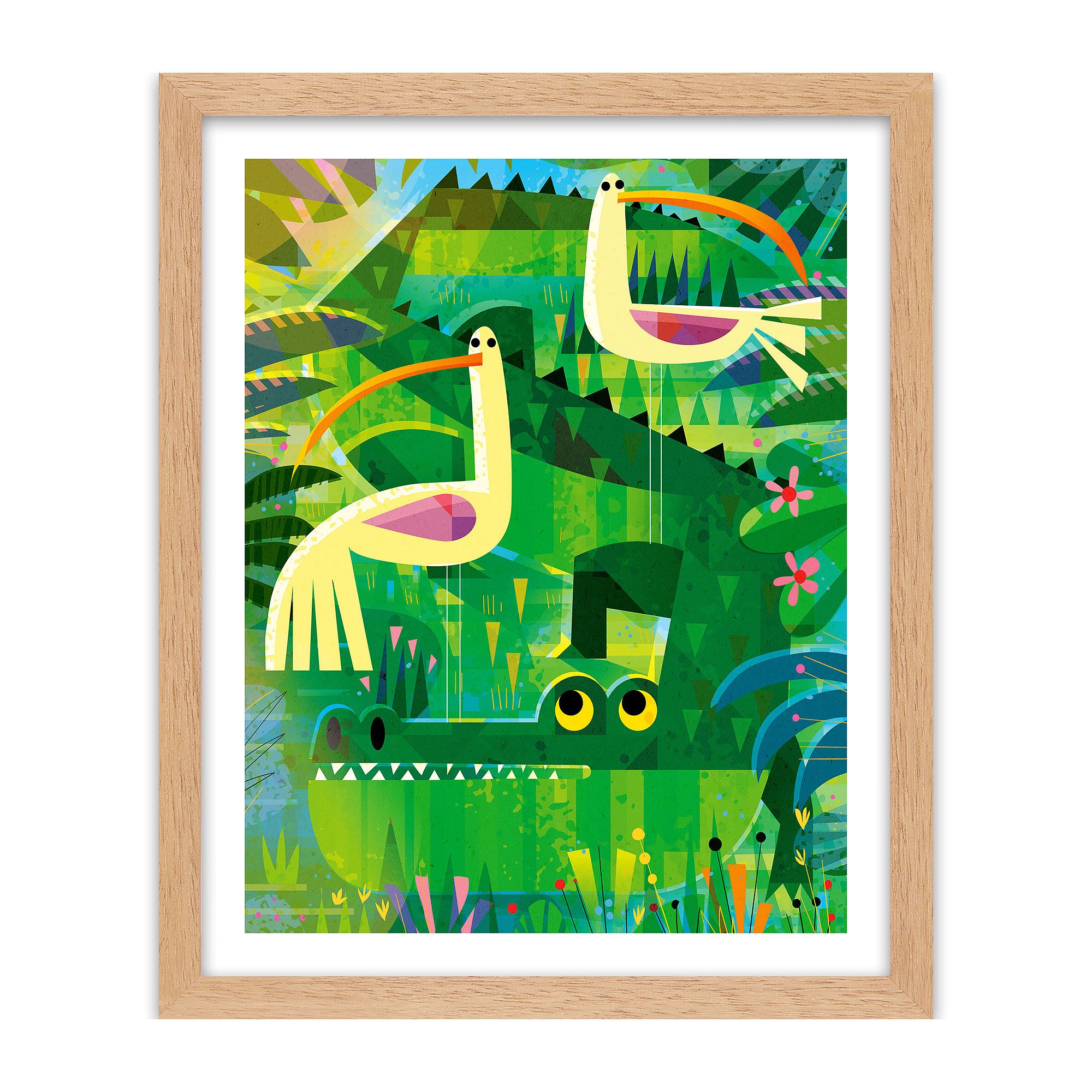 WerkShoppe Birds on Croc Framed Wall Art | West Elm