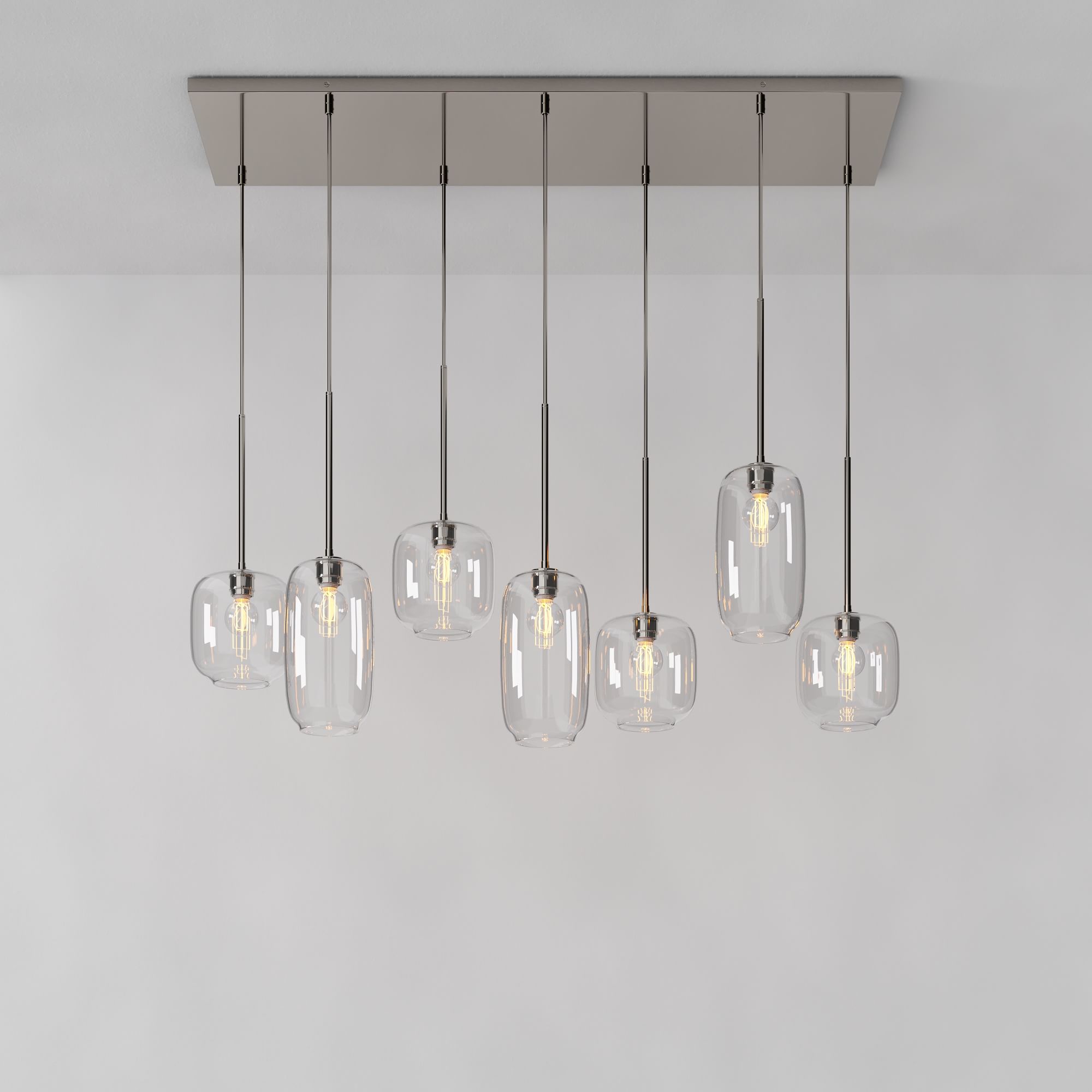 Sculptural 7-Light Pebble Chandelier | West Elm