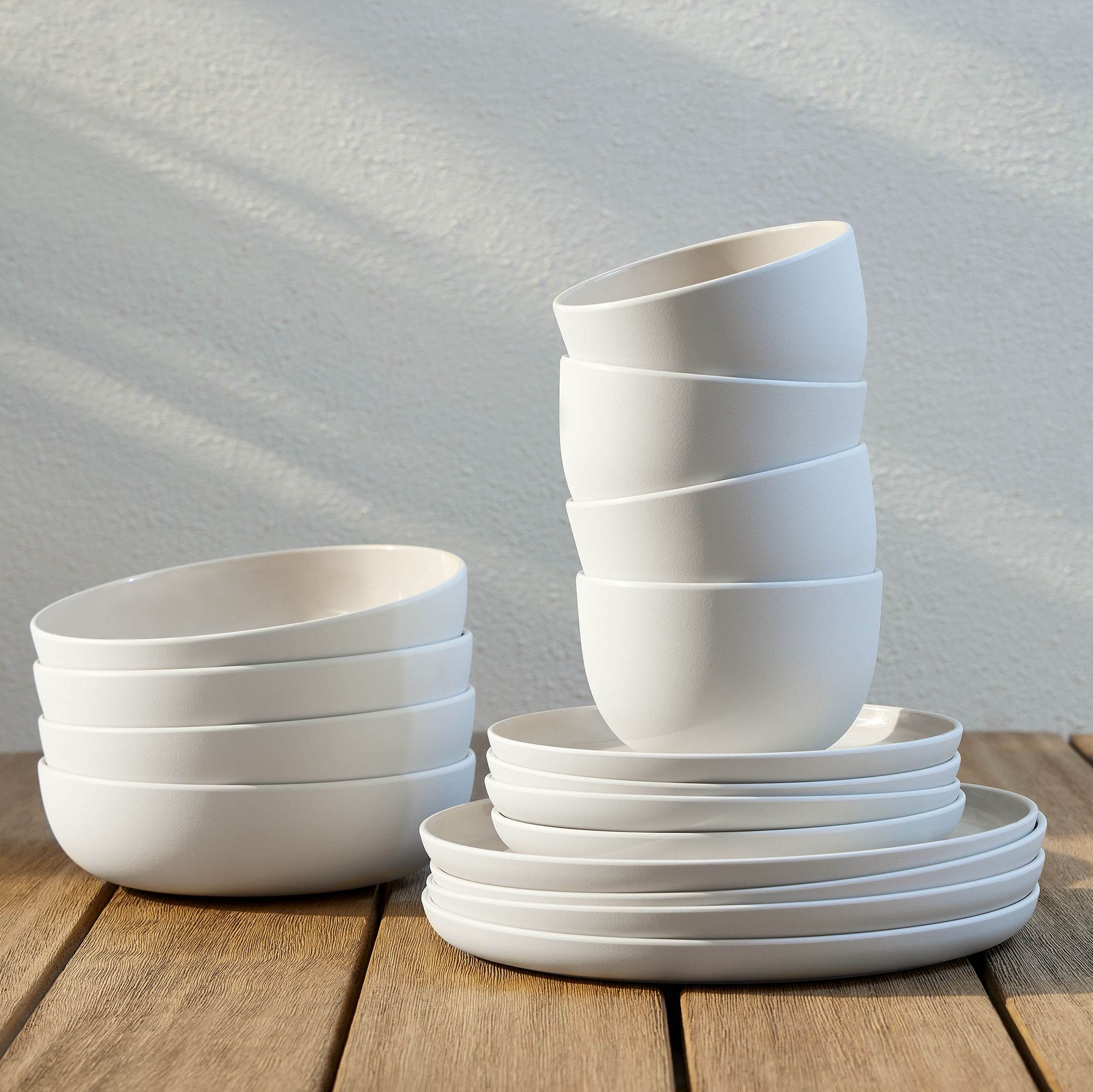 Kaloh Melamine Outdoor Dinnerware (Set of 16) | West Elm