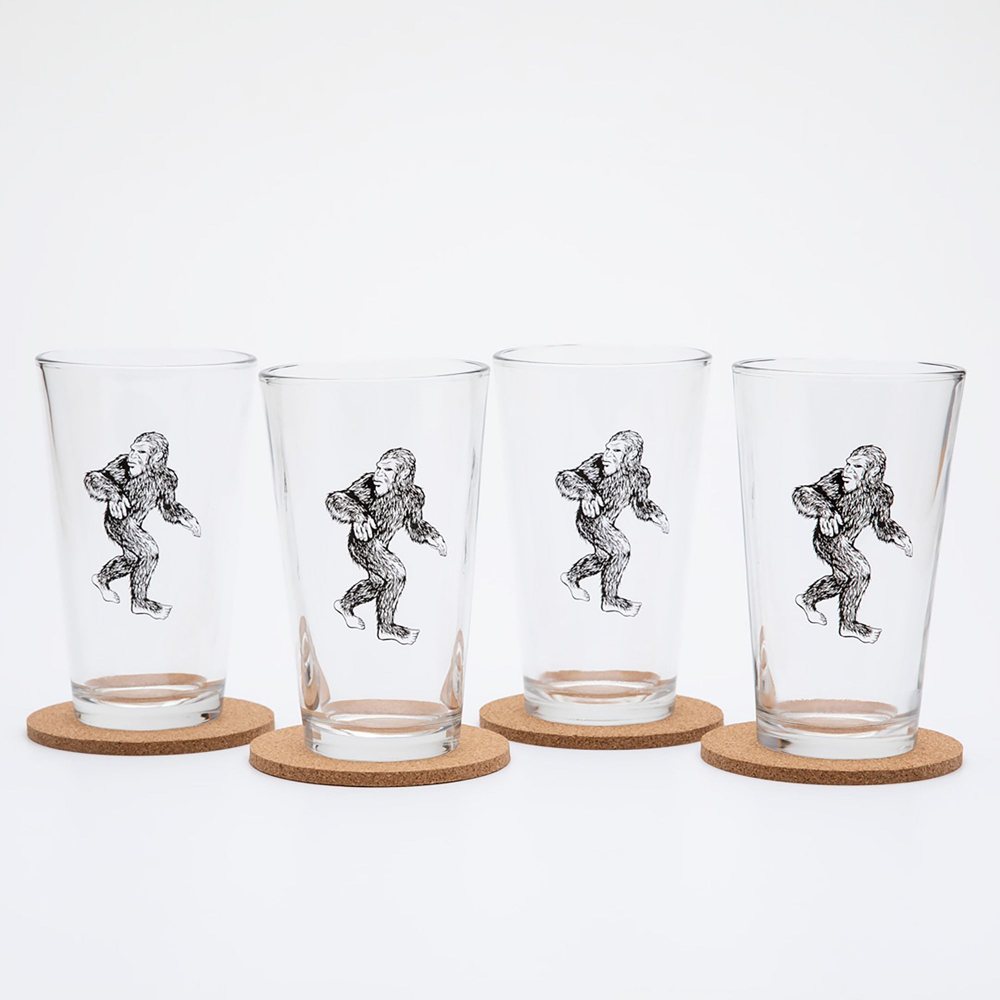 Bee Pint Glass Black