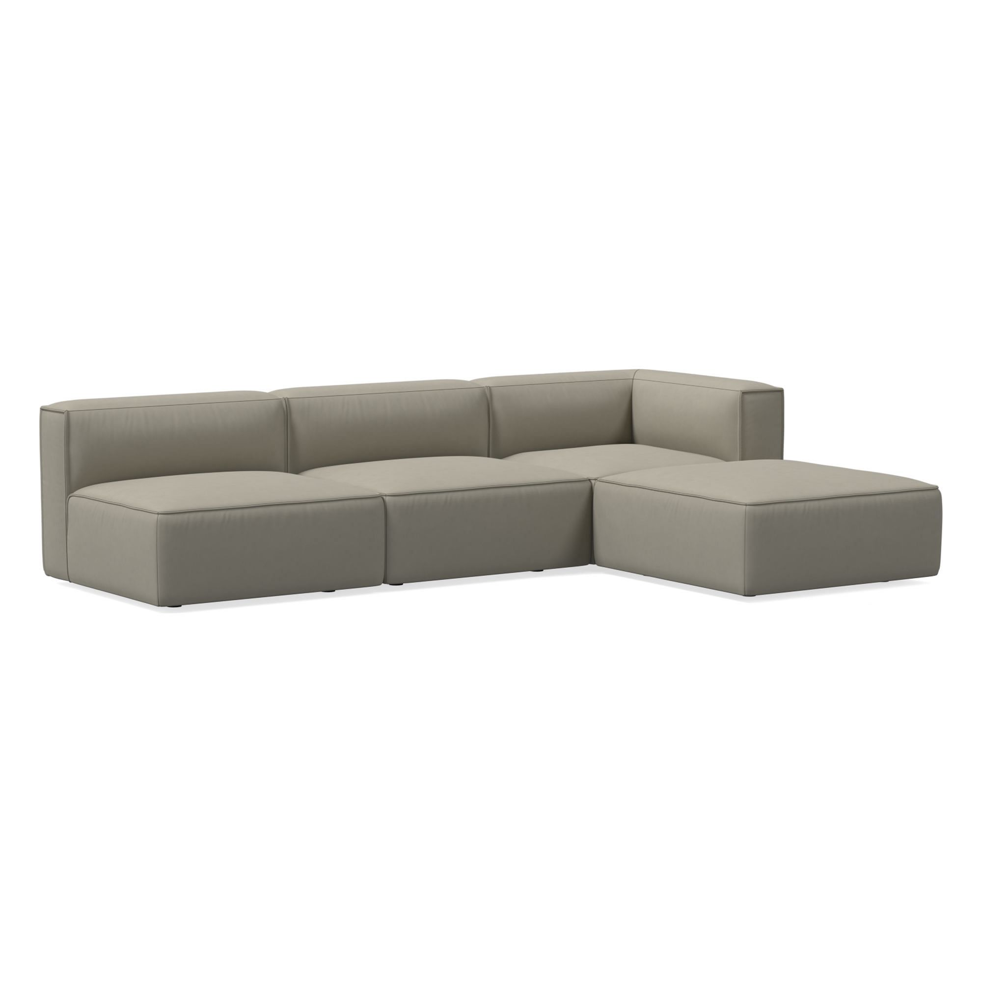 Remi Leather Piece Sectional | Sofa With Chaise West Elm