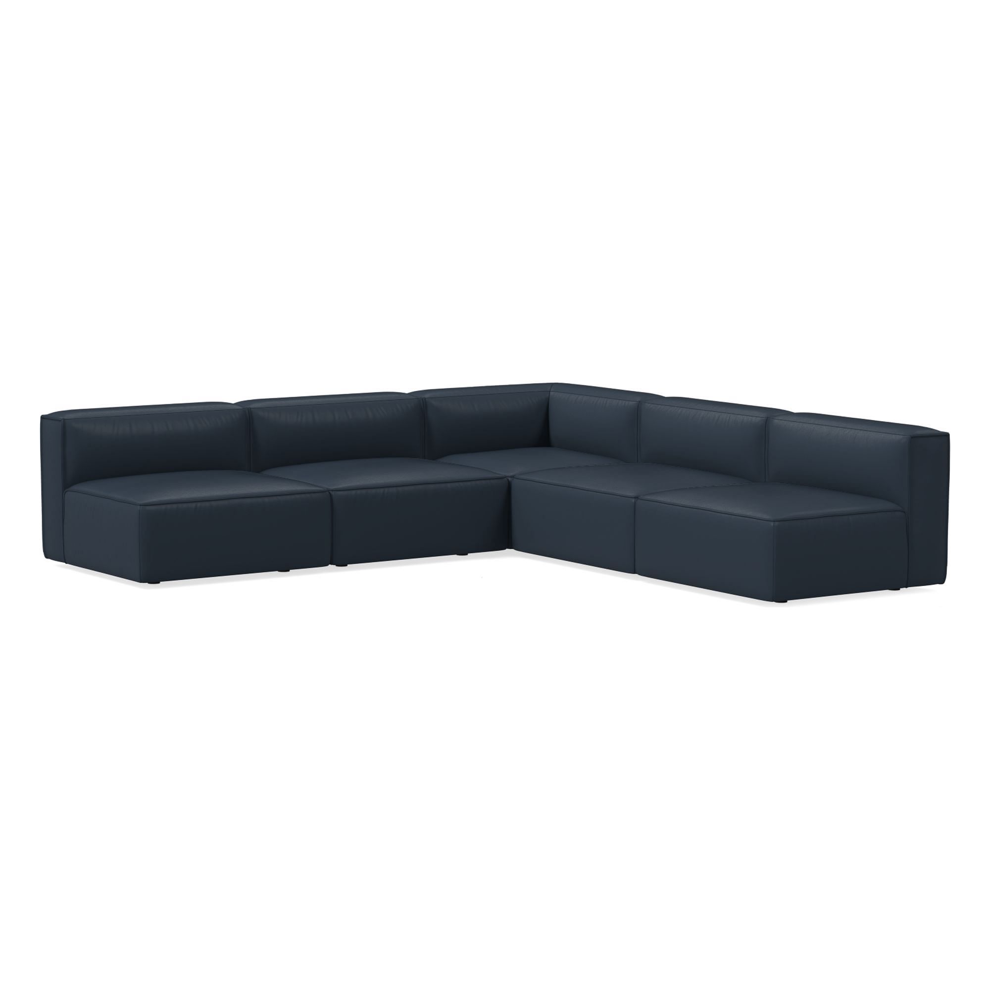 Remi Leather Piece Sectional | Sofa With Chaise West Elm