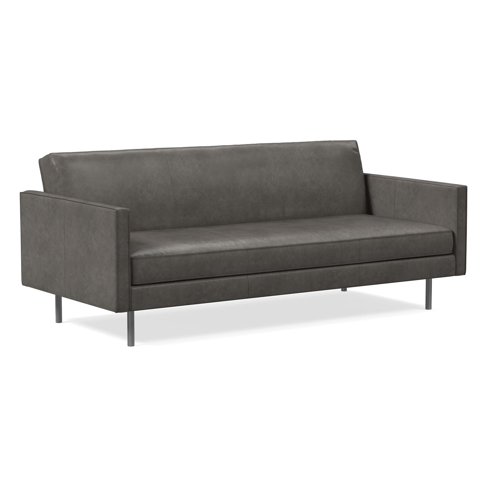 Axel Full Leather Futon (82.5") | West Elm